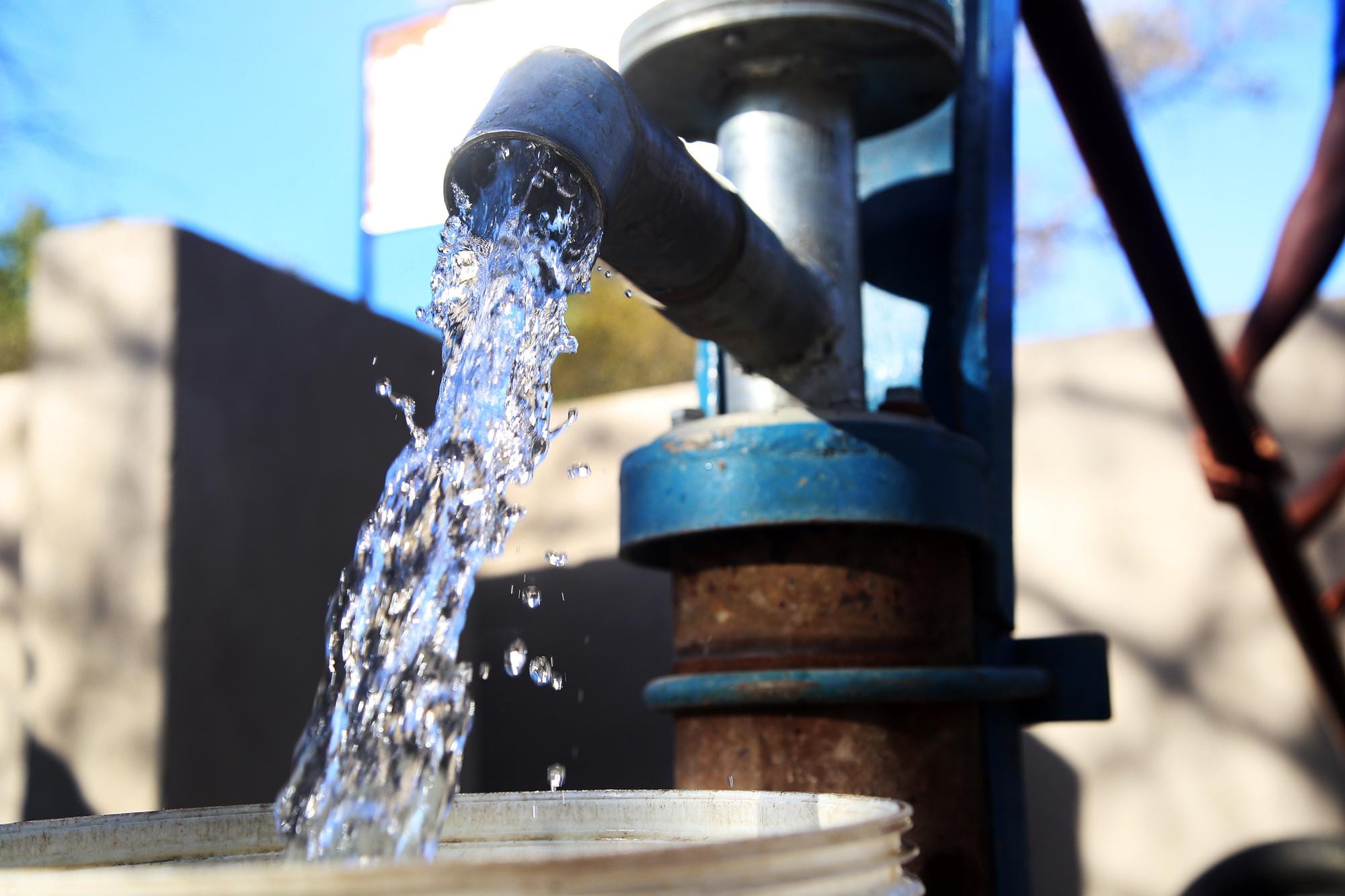 Drinking water through well construction in Sierra Leone