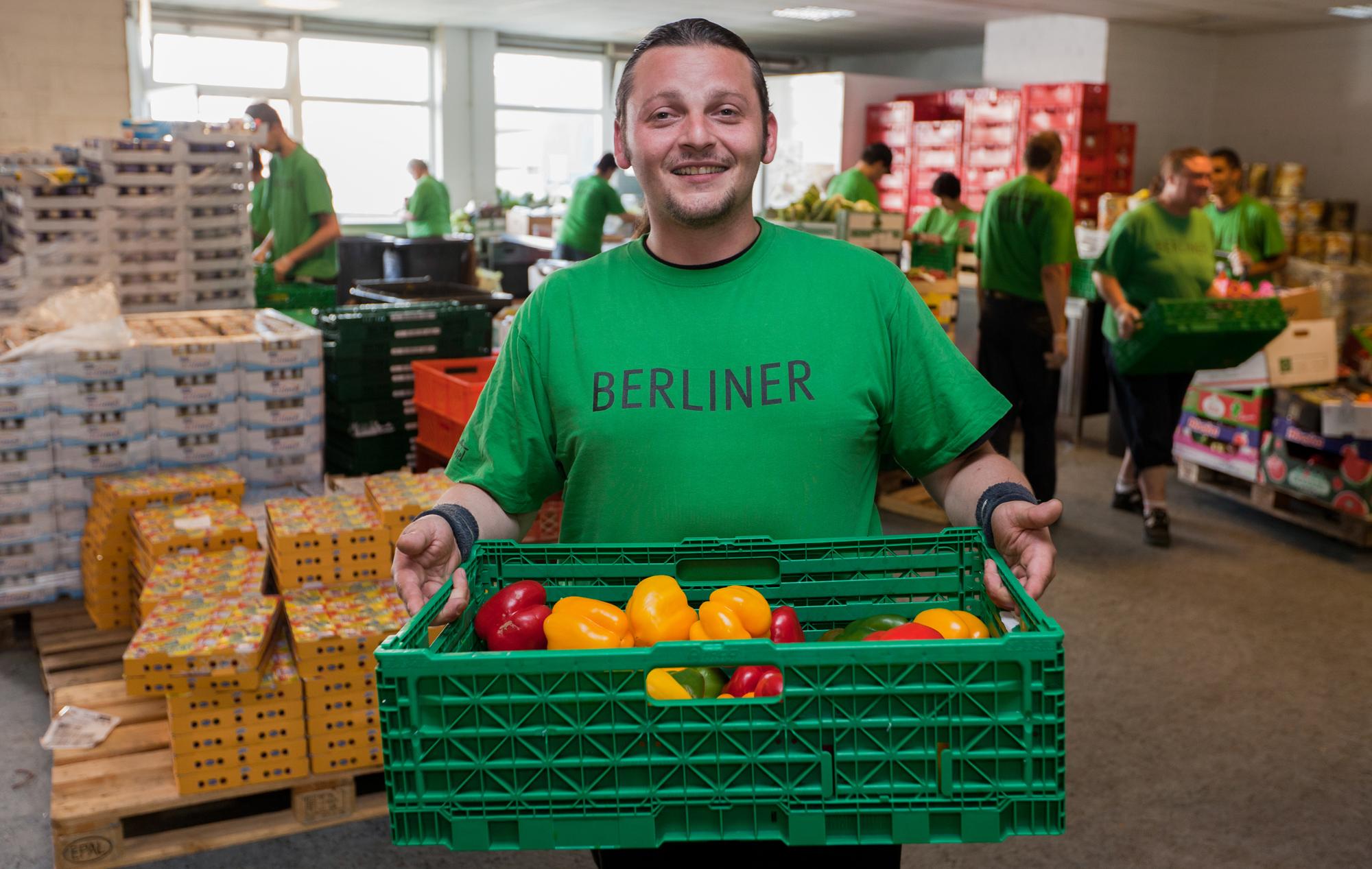 Zur Seite Lebensmittelrettung mit der Berliner Tafel gehen