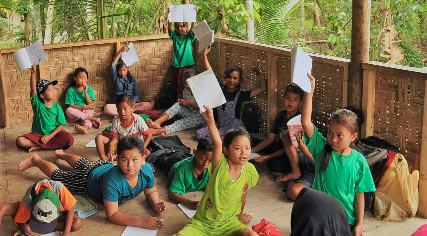 Construction of an educational center for children in Indonesia