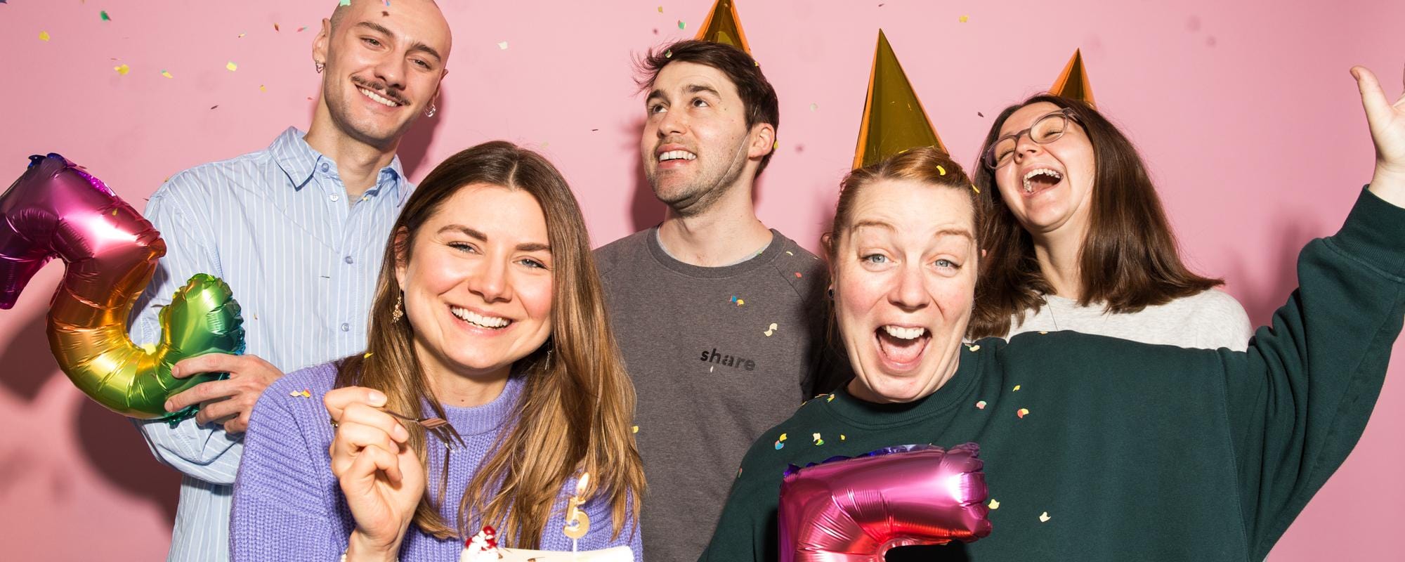 <p>5 sharies – unser Team feiert den 5. Geburtstag von share</p>