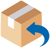 a carboard box return illustration