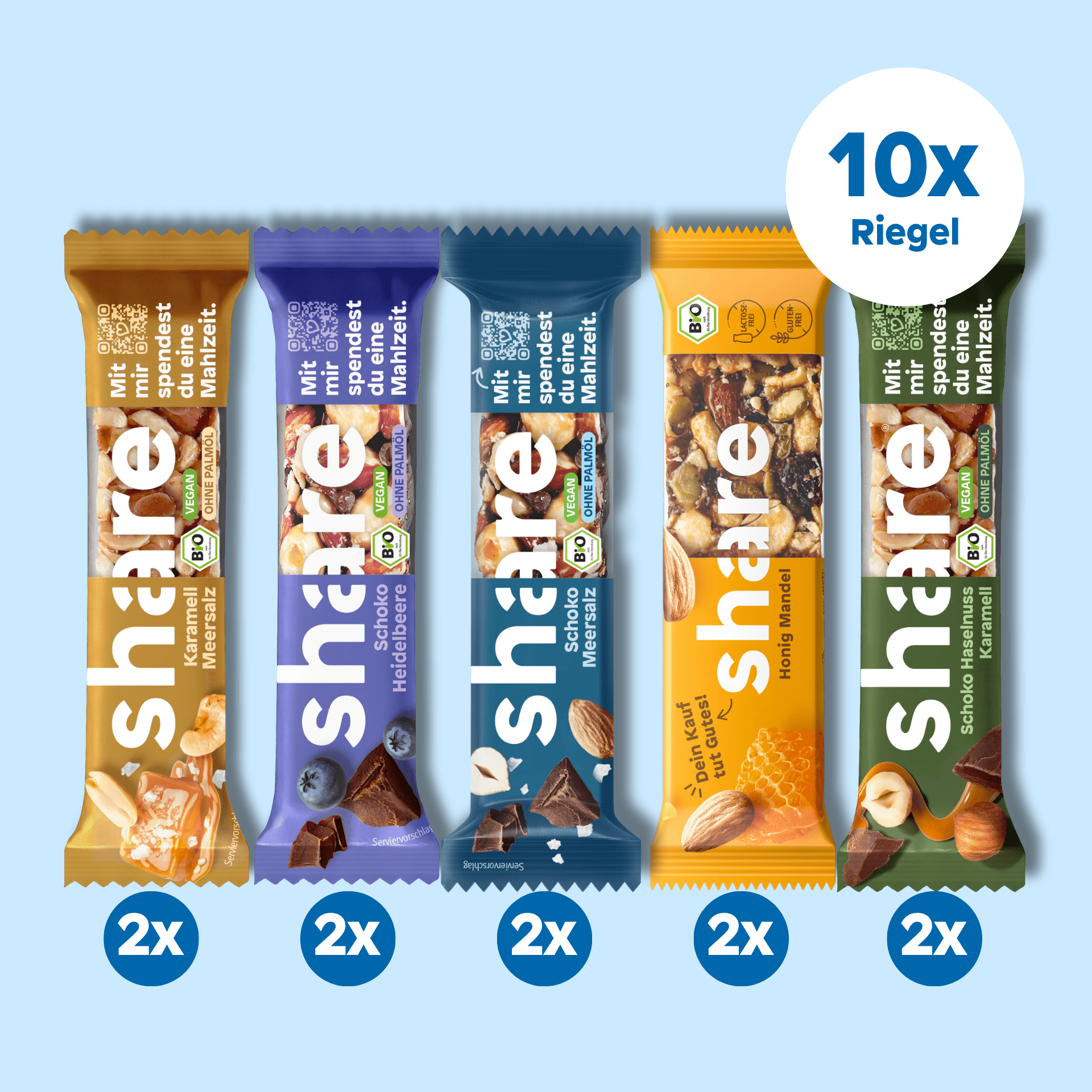 organic nut bar sample package