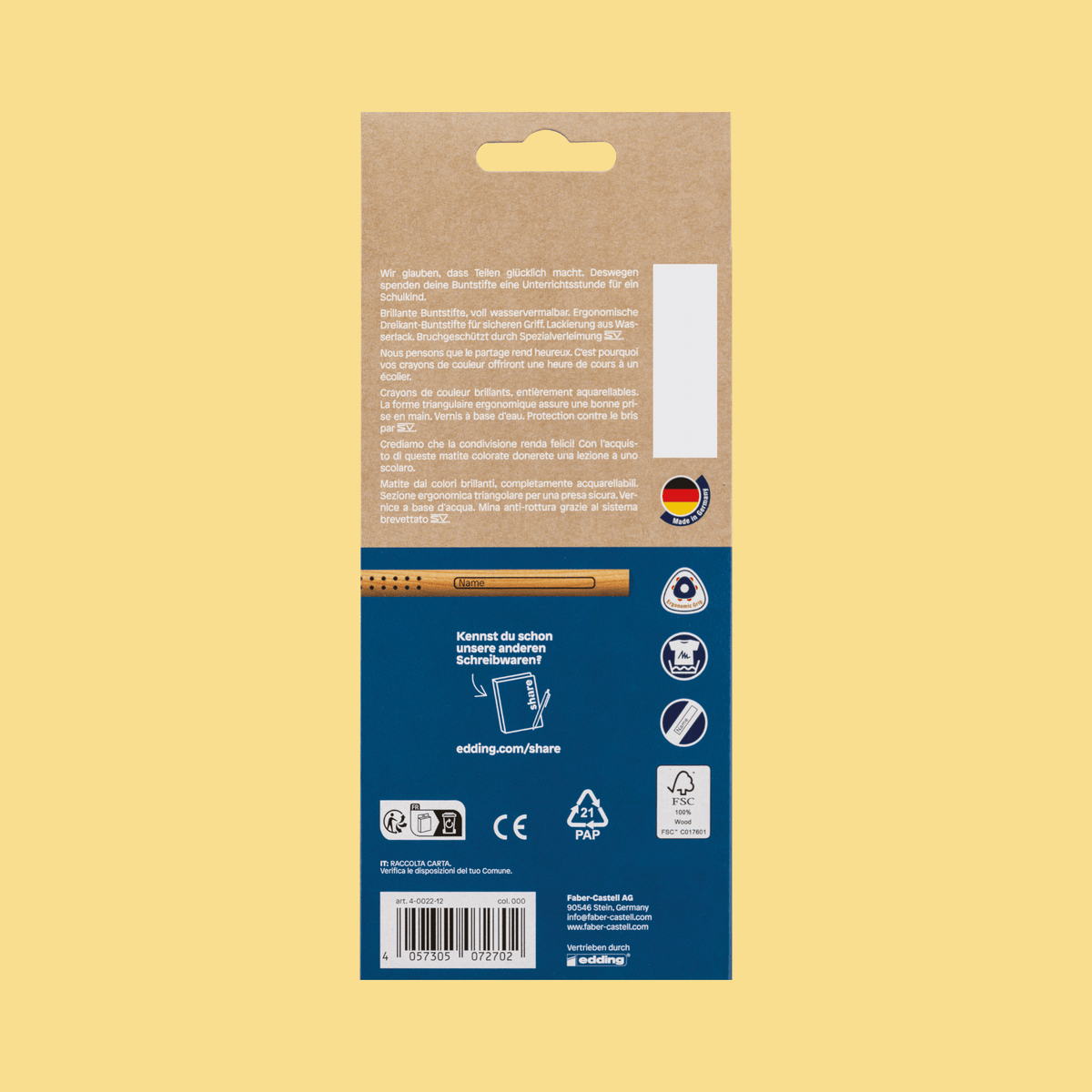 share Buntstifte Buntstift wasservermalbar 12er-Pack 12er-Pack