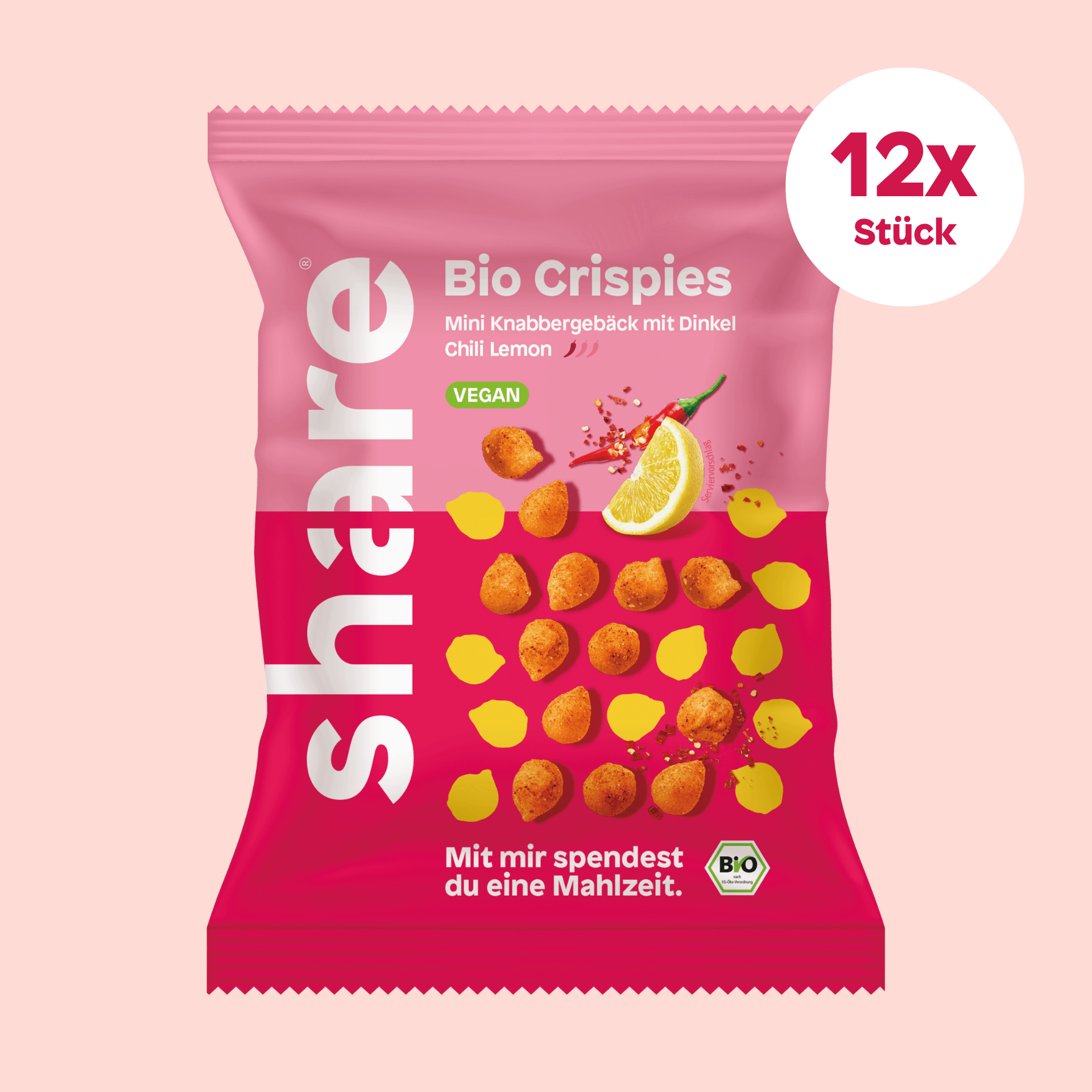 share Chips Bio Crispies Chili Lemon 8x100g