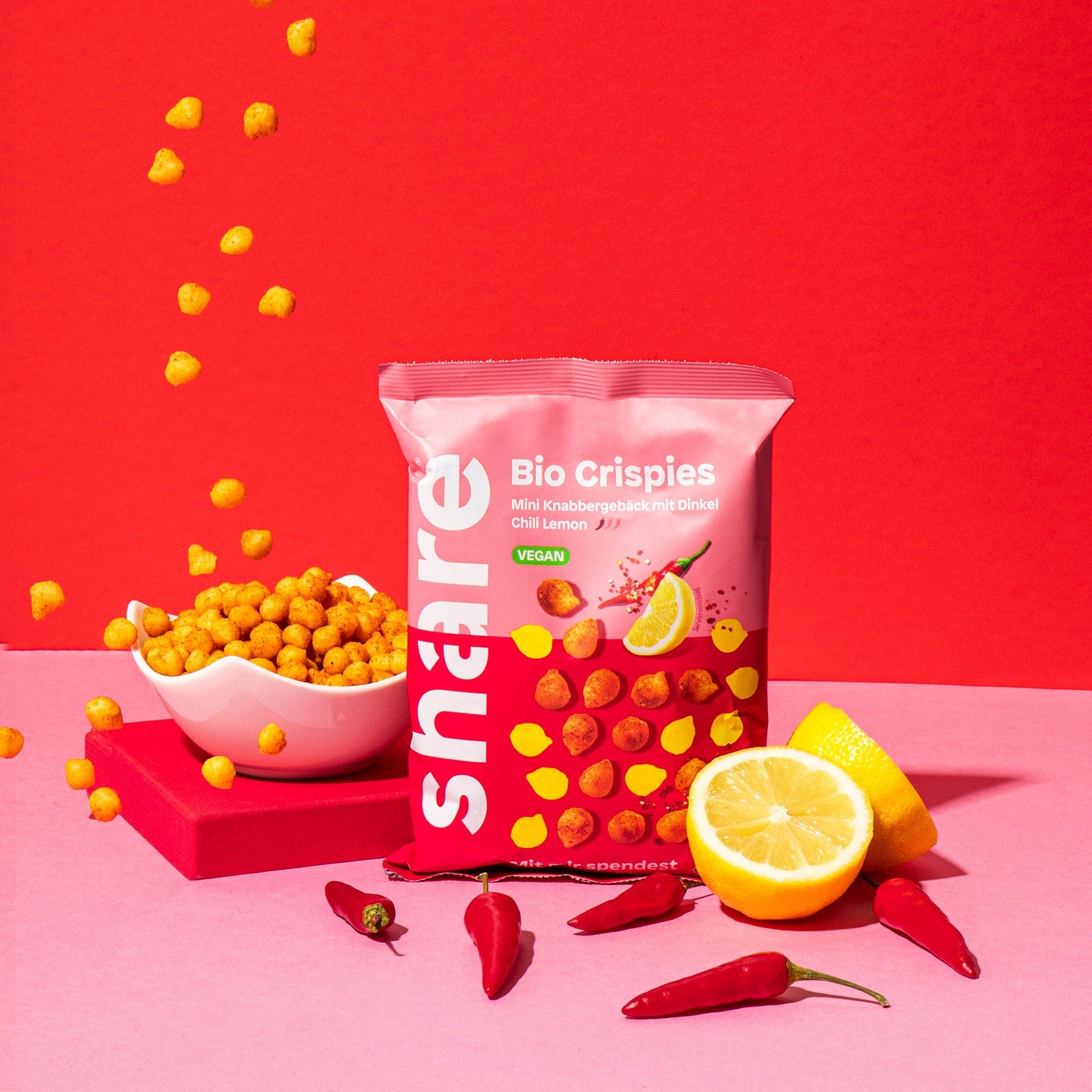 share Chips Bio Crispies Chili Lemon 8x100g