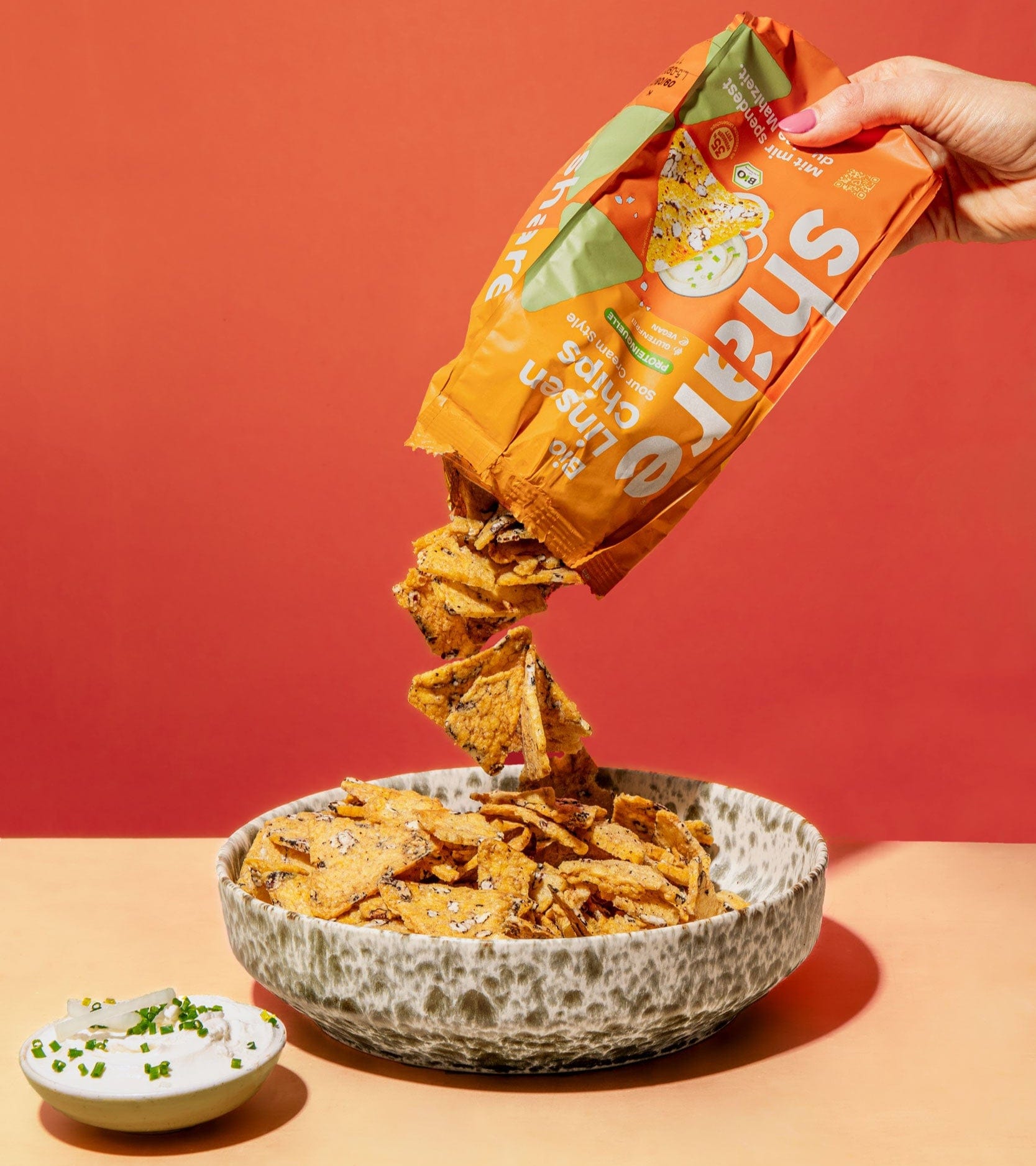 share Chips Bio Linsenchips Sour Cream Style 6x80g