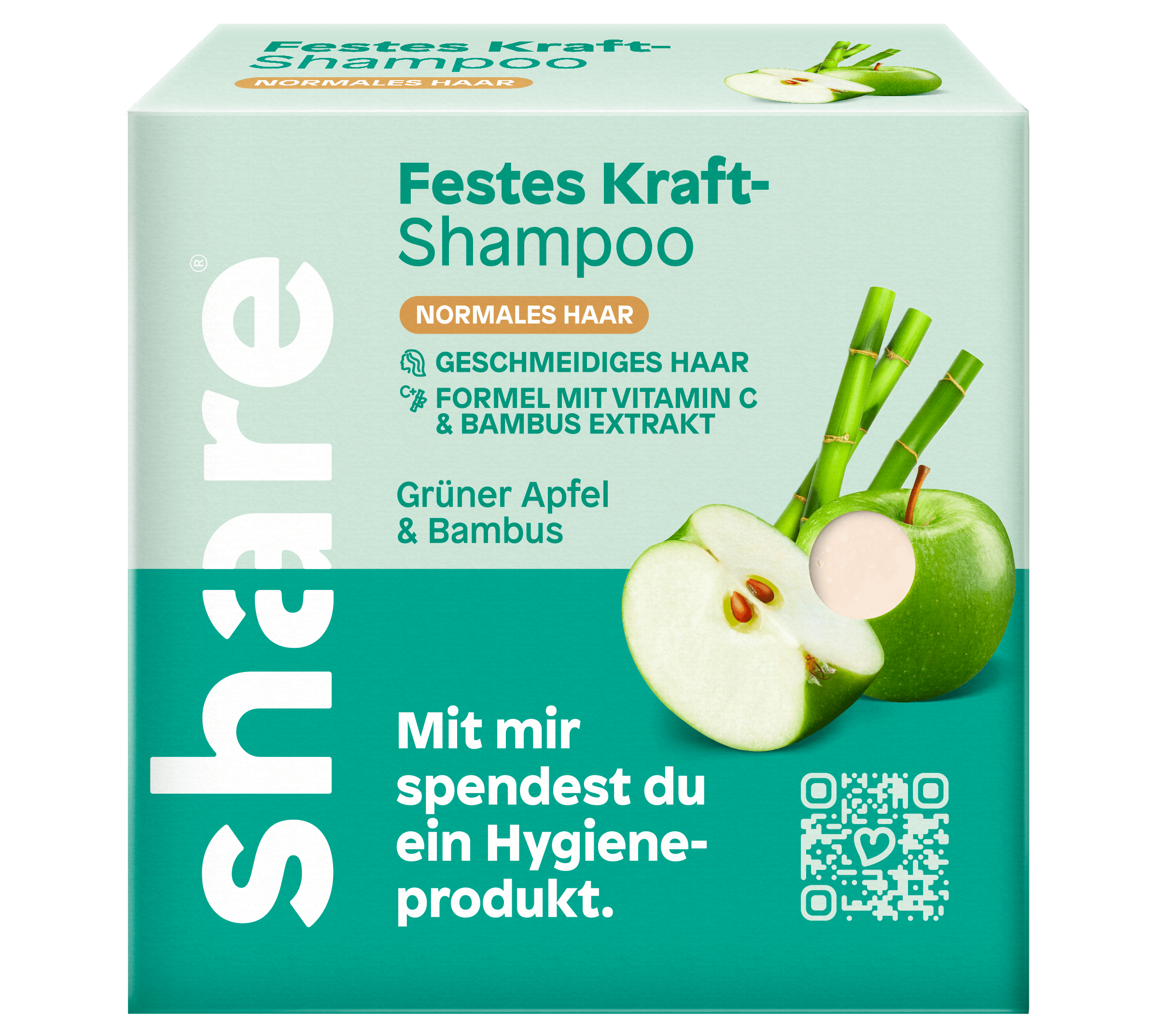 share Festes Shampoo Festes Shampoo Grüner Apfel & Bambus 6x60g