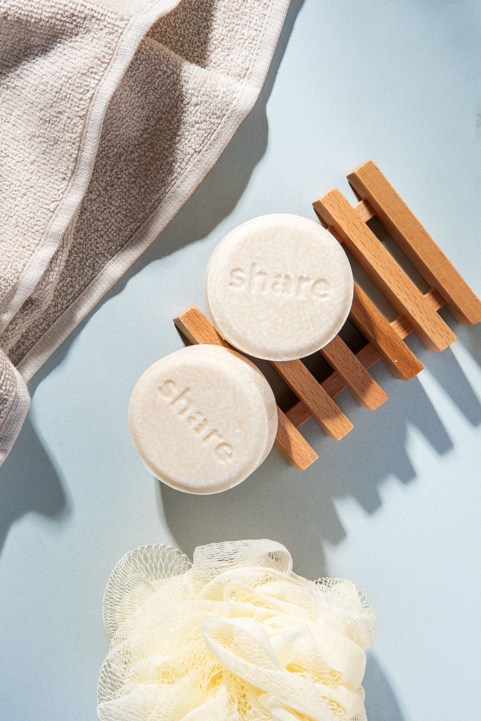 share Festes Shampoo Festes Shampoo Grüner Apfel & Bambus 6x60g