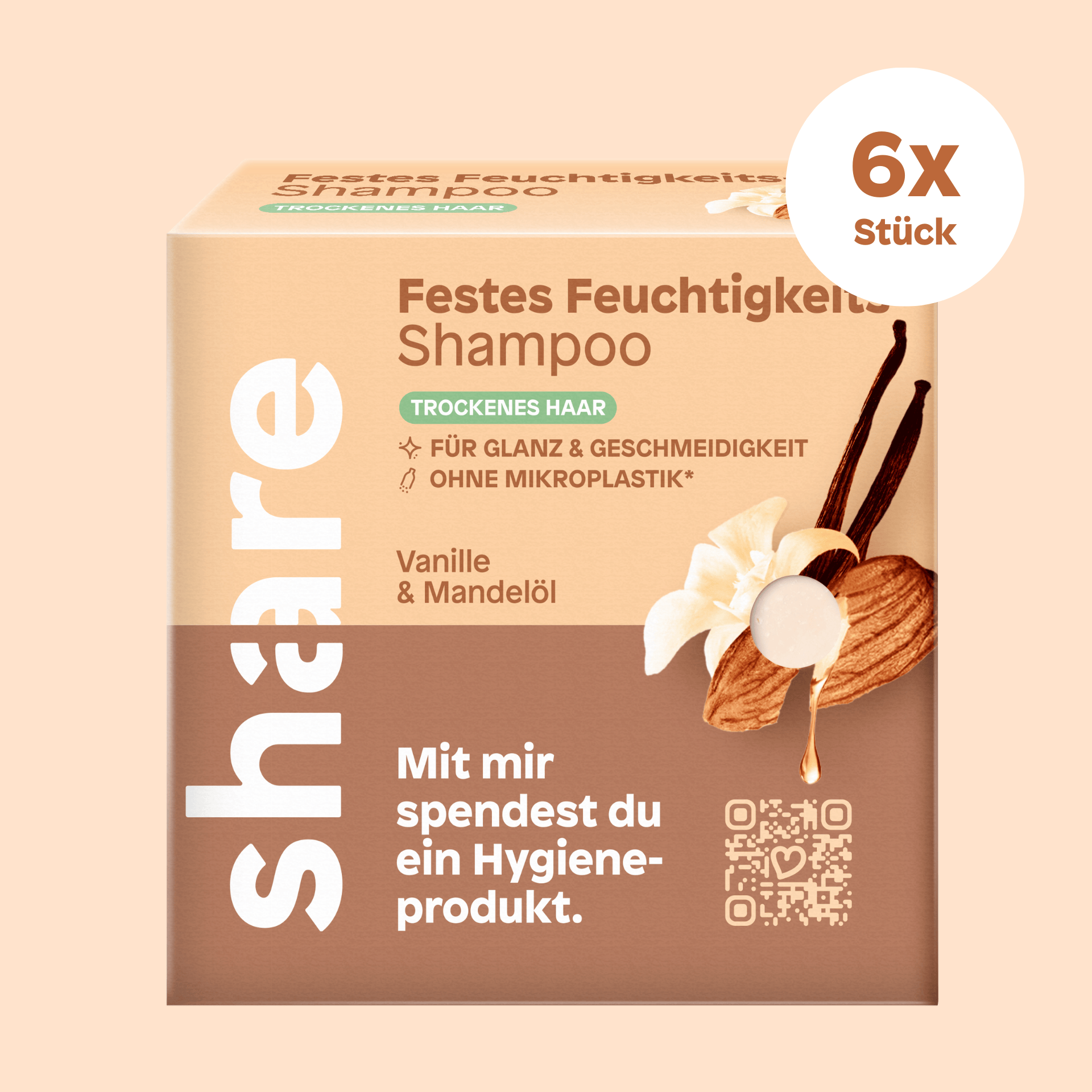 share Festes Shampoo Festes Shampoo Vanille & Mandelöl 6x60g