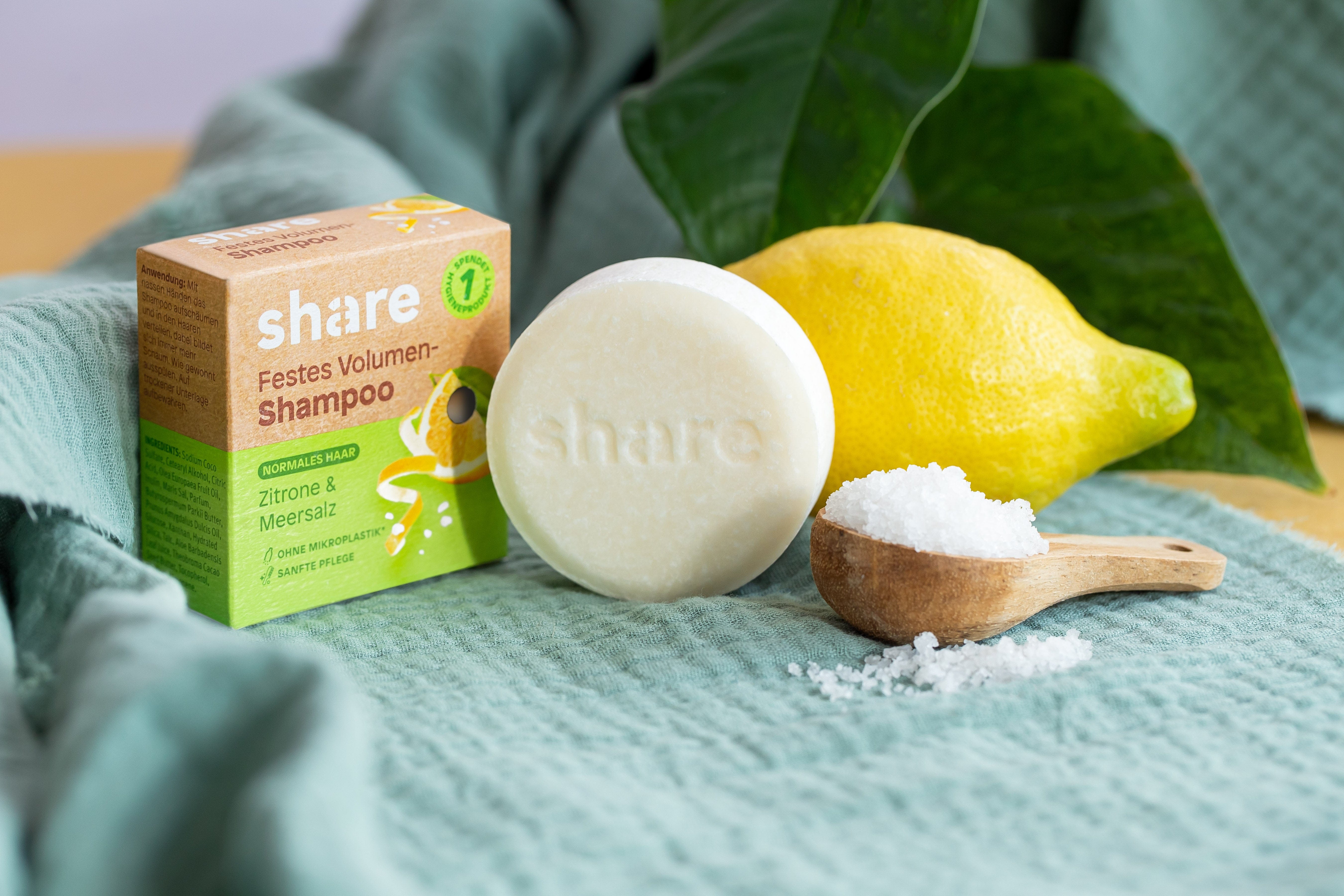 share Festes Shampoo Festes Shampoo Zitrone & Meersalz 6x60g