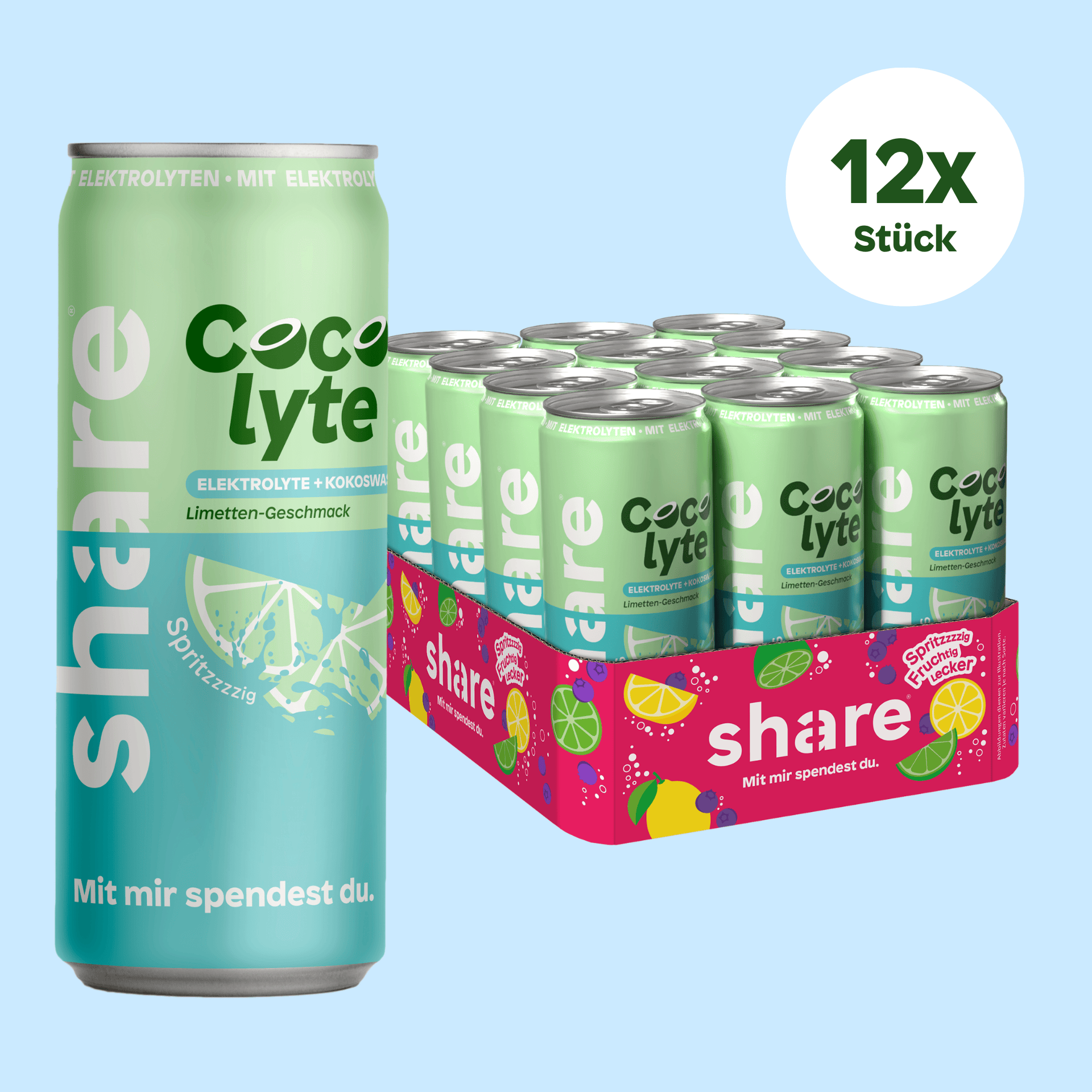 share Getränke / alkoholfreie Getränke Cocolyte Limette 12x330ml
