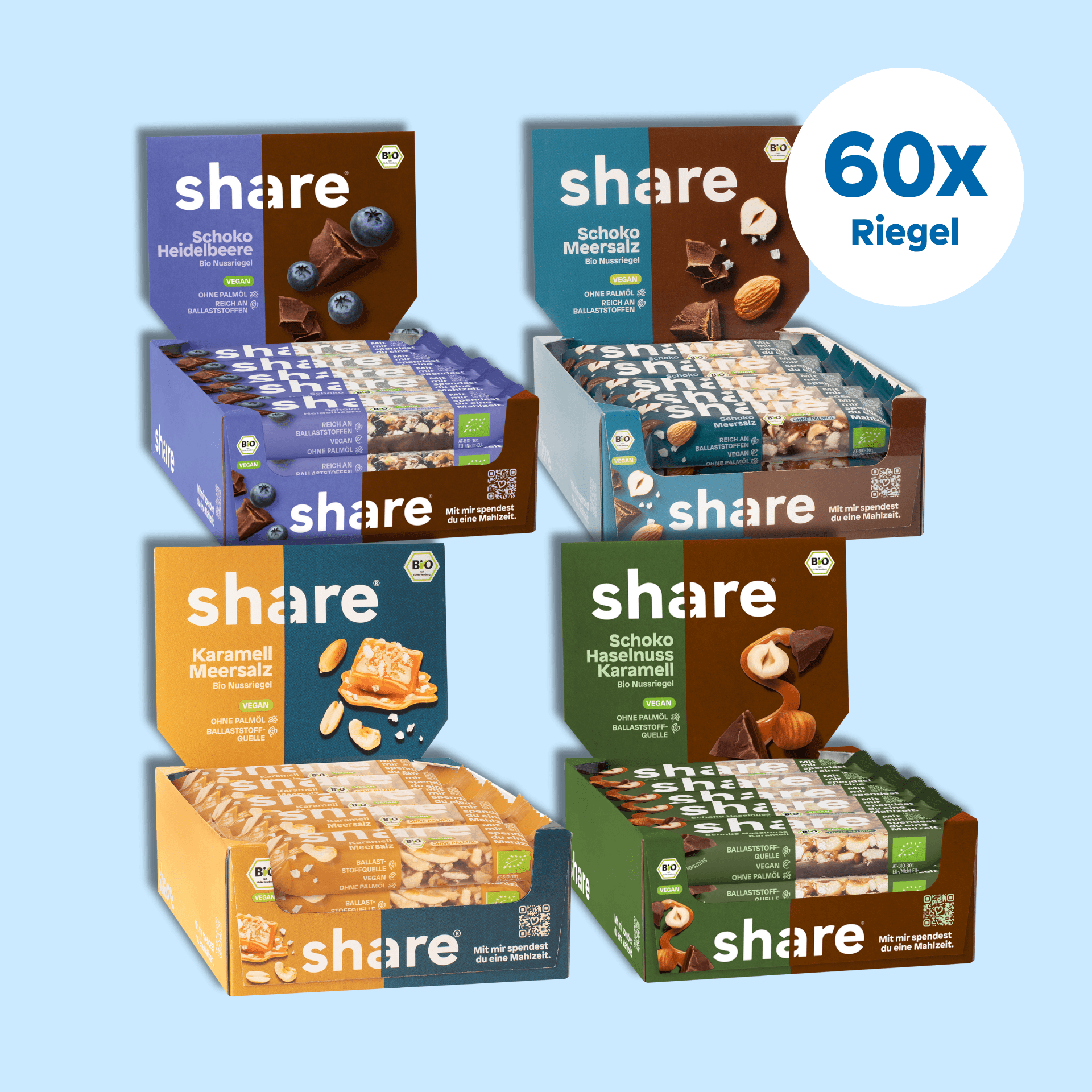 share GmbH Vegane Bio Nussriegel Sparpaket
