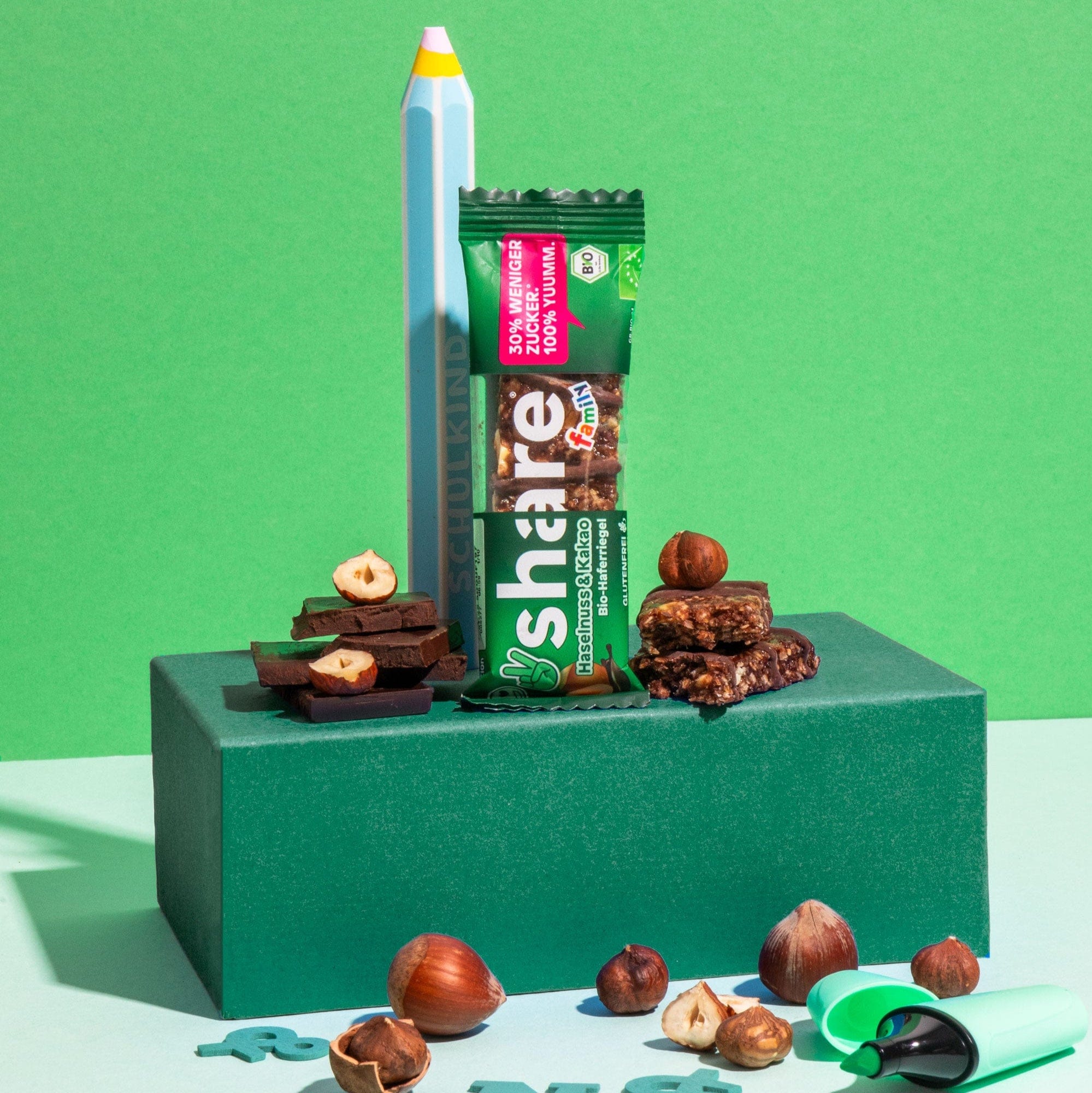 share Müsliriegel Family Bio Bar Haselnuss & Kakao 12x(3x25g)