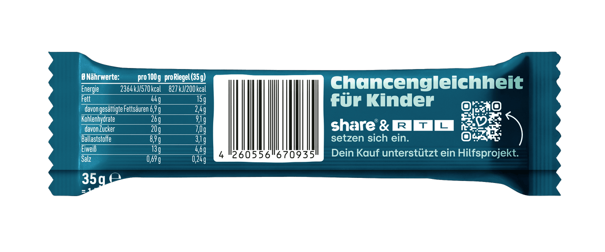 share Nussriegel Bio Nussriegel Schoko & Meersalz 15x35g