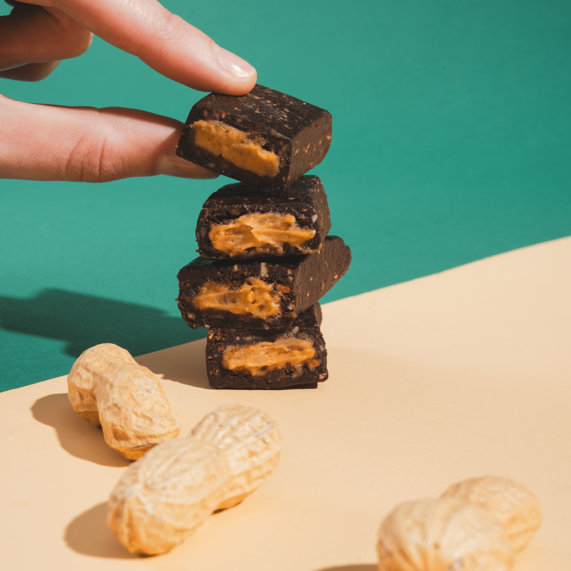 share Nussriegel Bio Nut Butter Bar Peanut 15x50g