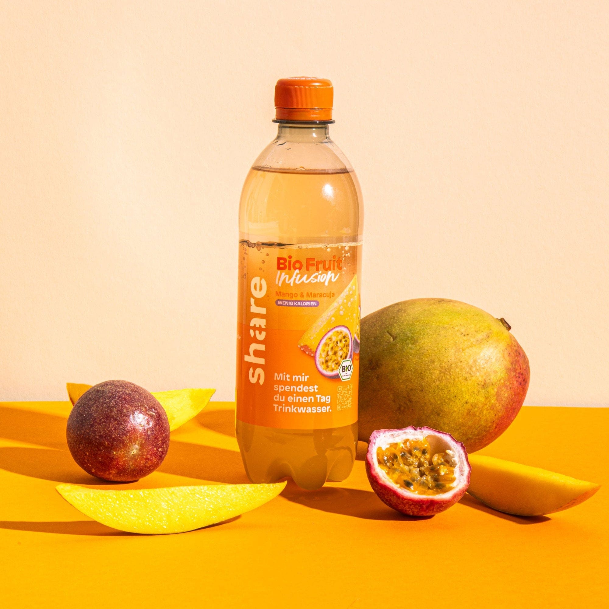 share Saftgetränke Bio Fruit Infusion Mango Maracuja 18x0,5L