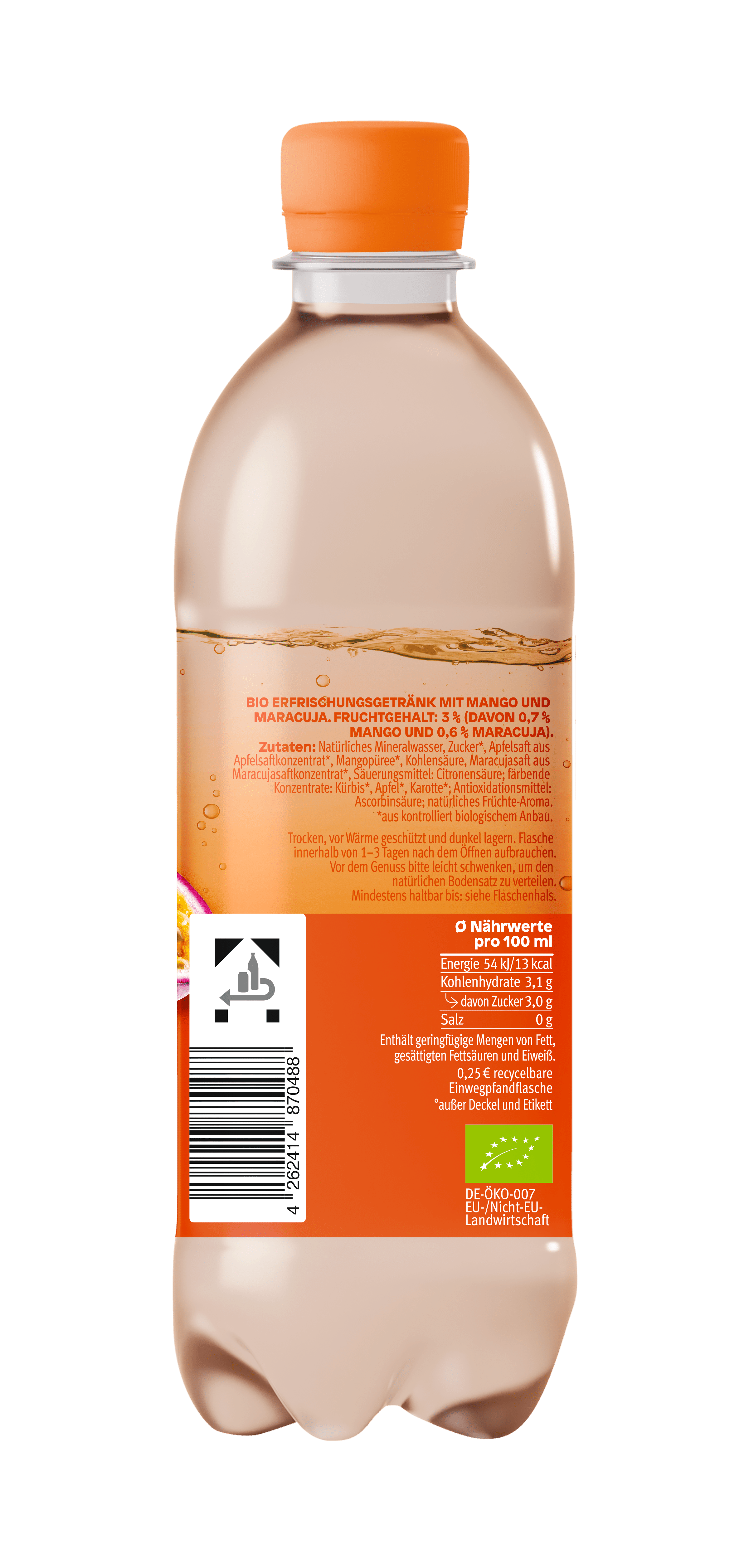 share Saftgetränke Bio Fruit Infusion Mango Maracuja 18x0,5L