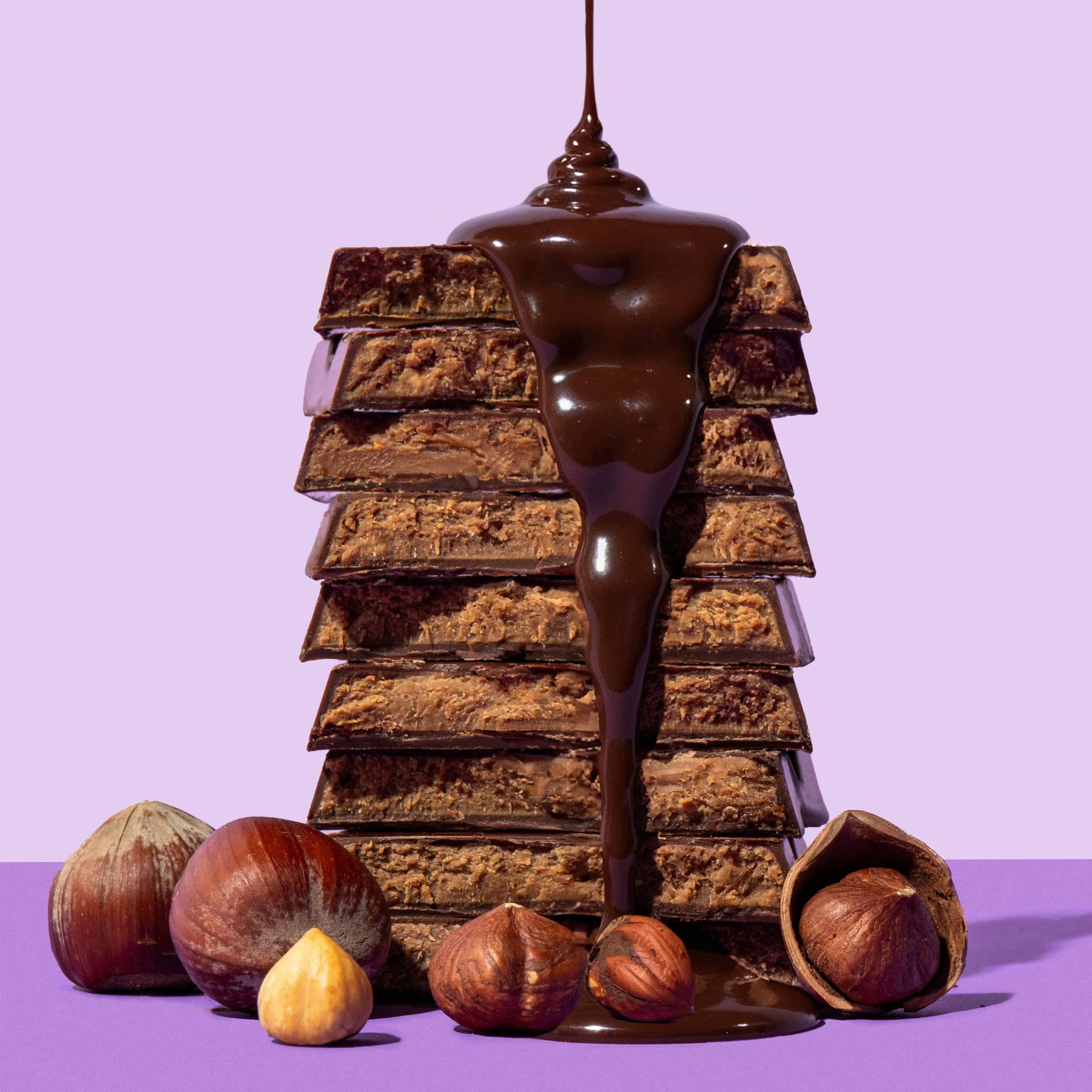 share Tafelschokolade Vegane Schokoladentafel Creamy Nougat Praliné 12x80g