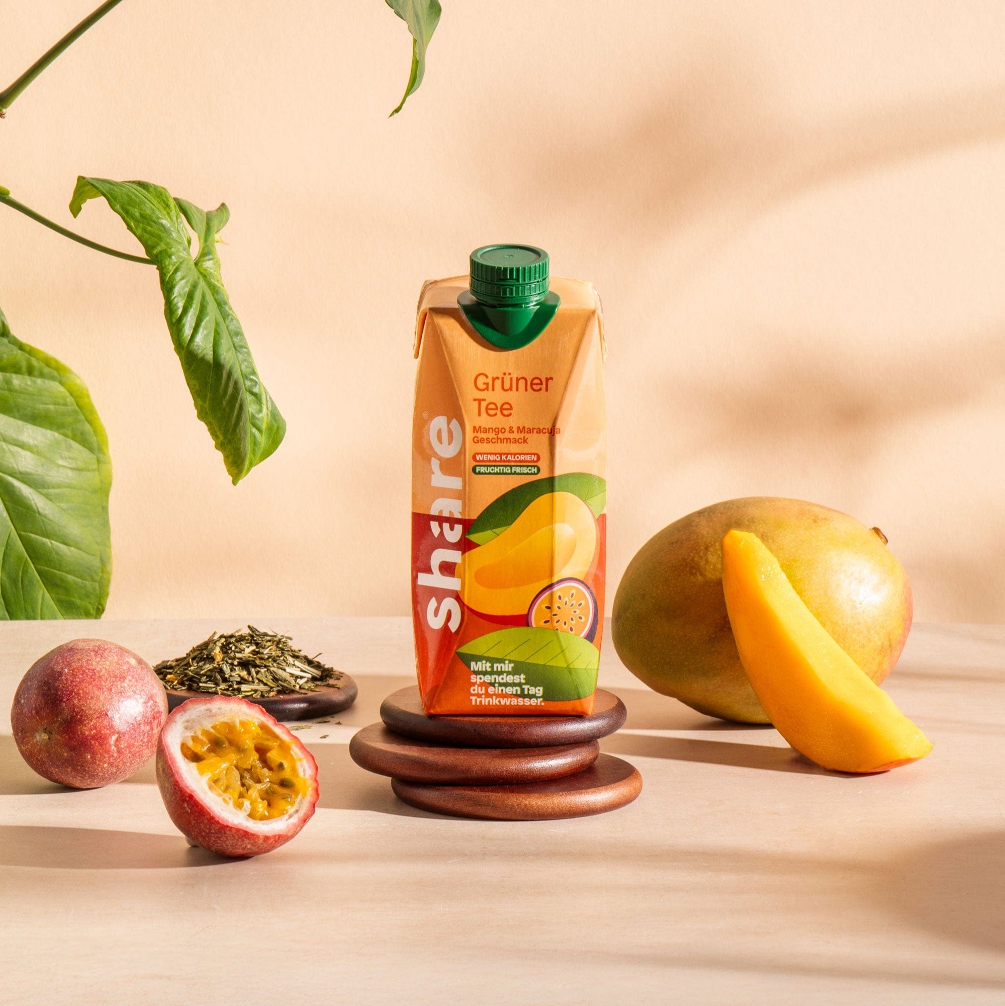 share Teegetränk Bio Teegetränk Grüntee Mango-Maracuja 12x0,5L