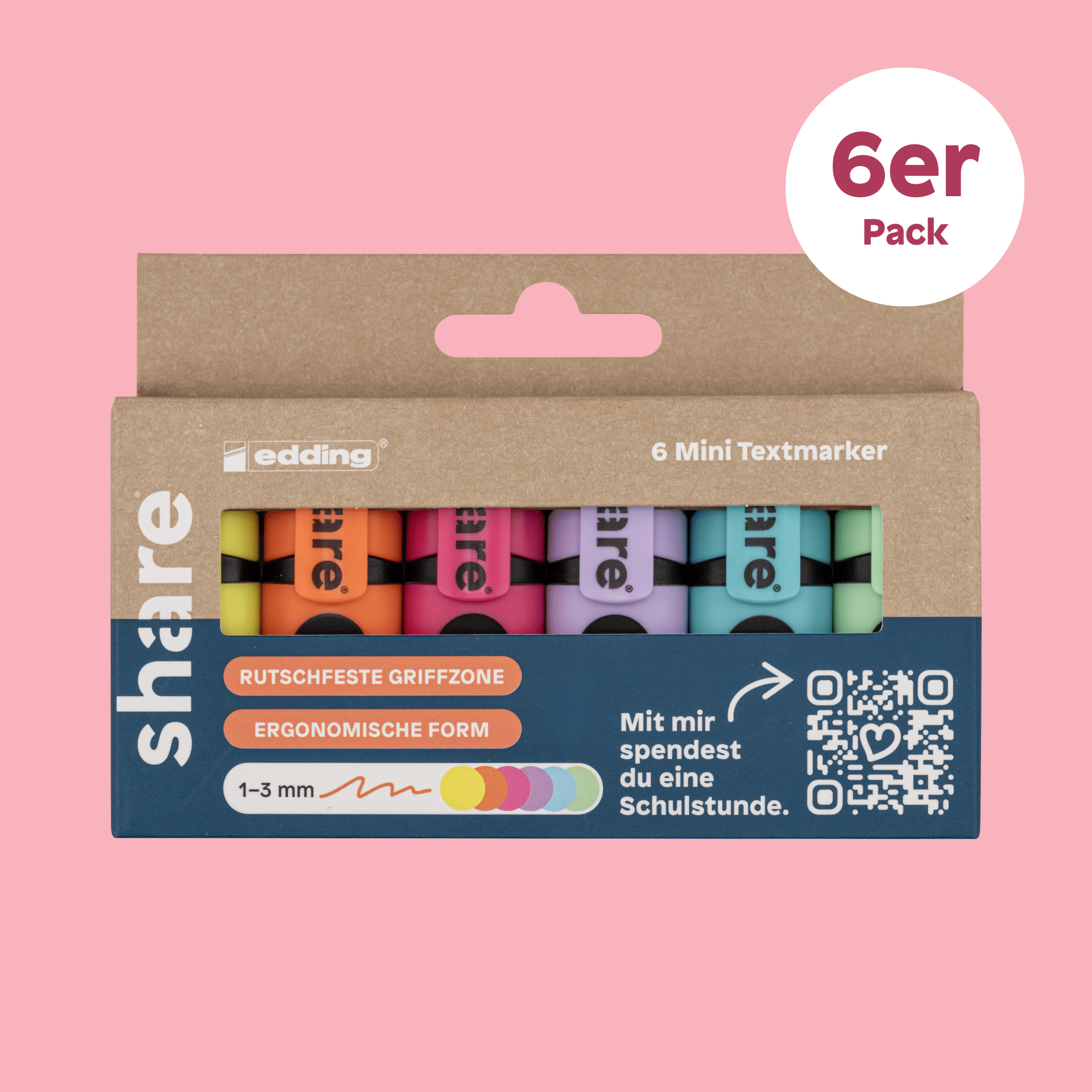 share Textmarker mini Textmarker 6er-Pack 6er-Pack