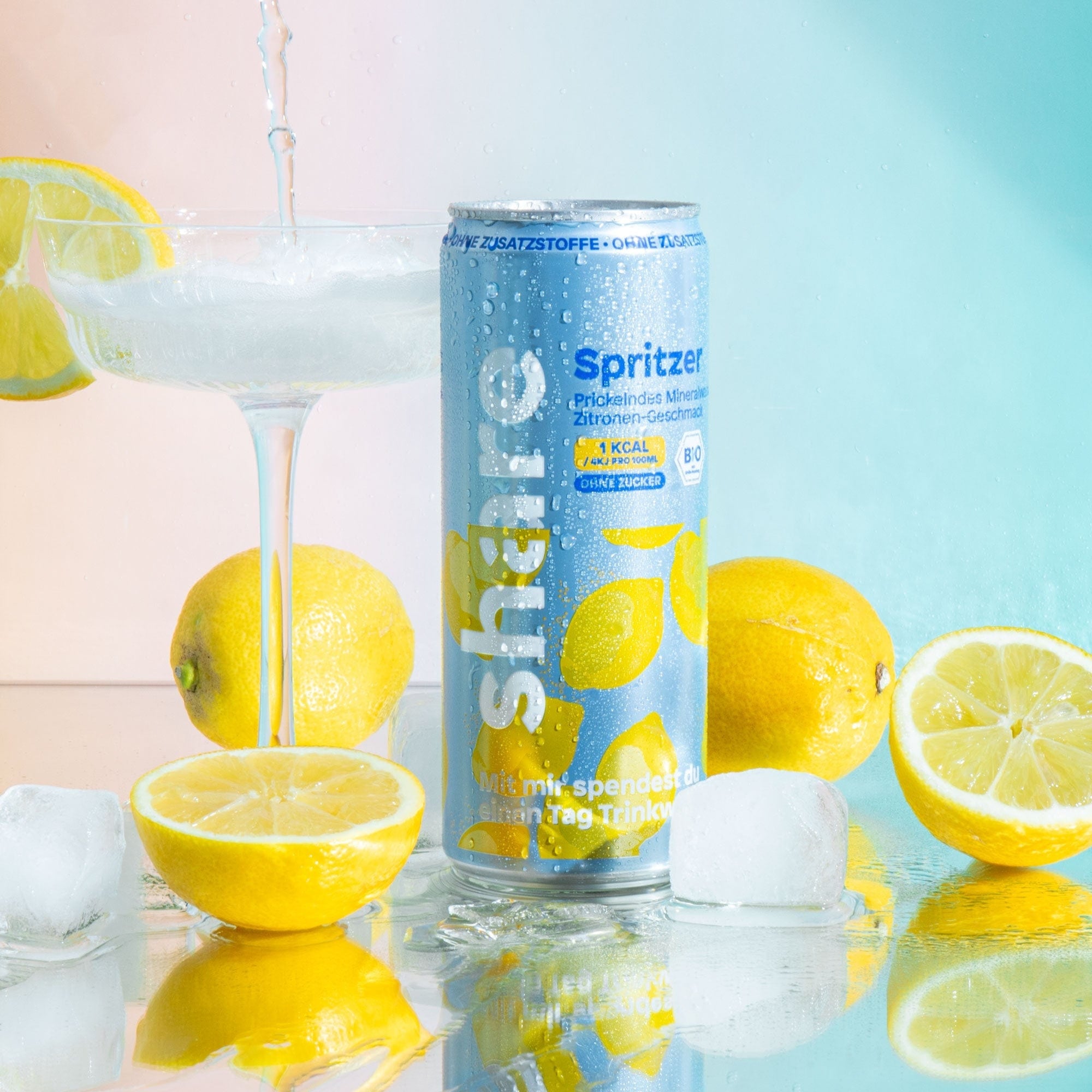 share Wasser mit Geschmack Bio Spritzer Zitrone 24x330m