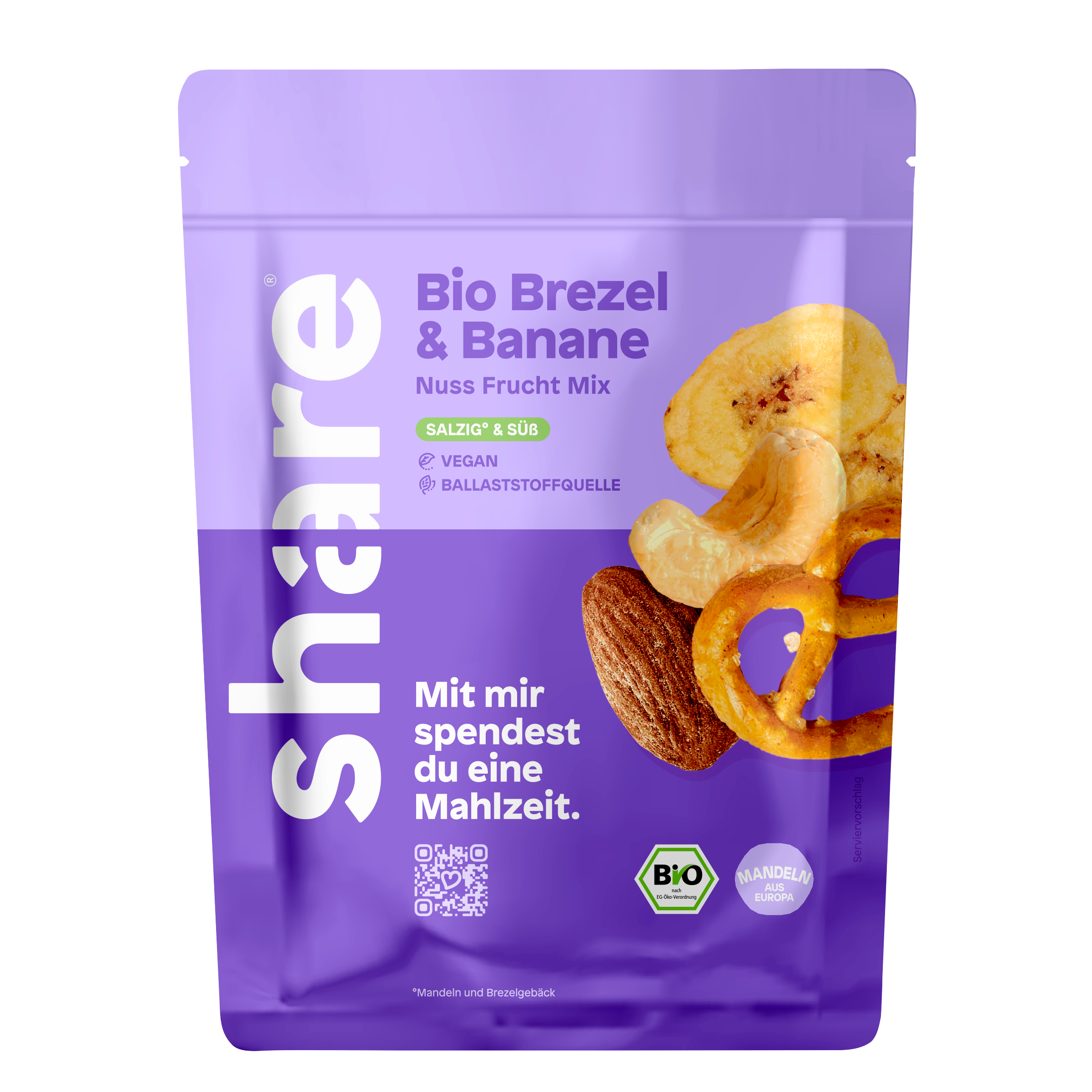 Bio Nuss-Frucht-Mischung Brezel & Banane