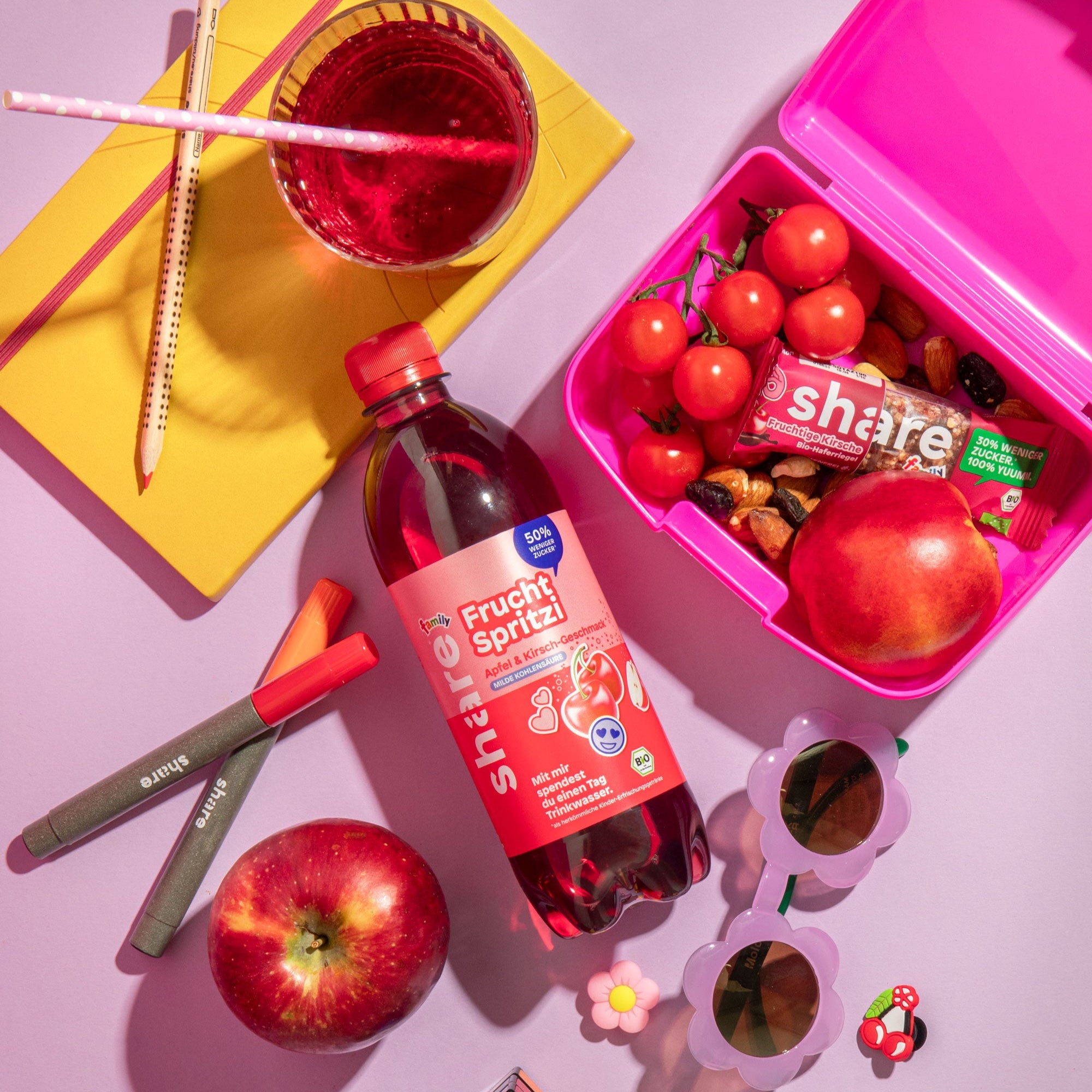 Family Bio Frucht Spritzi Apfel & Kirsch-Geschmack