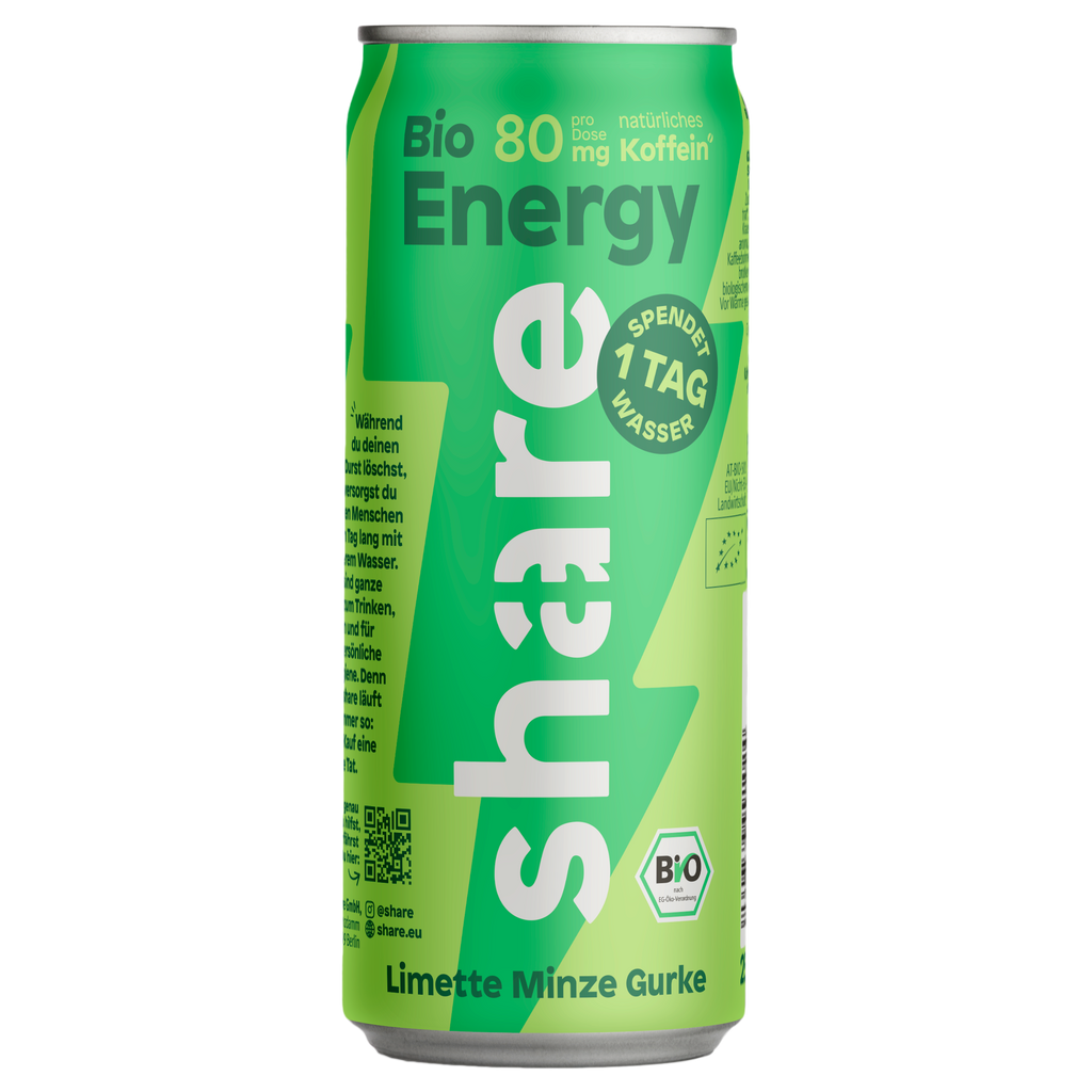 Organic energy drink lime & mint share Shop share GmbH