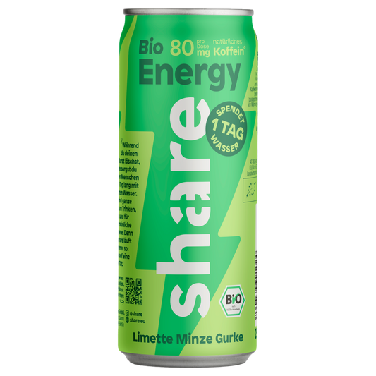 Organic energy lime mint & cucumber in aluminum can – disposable