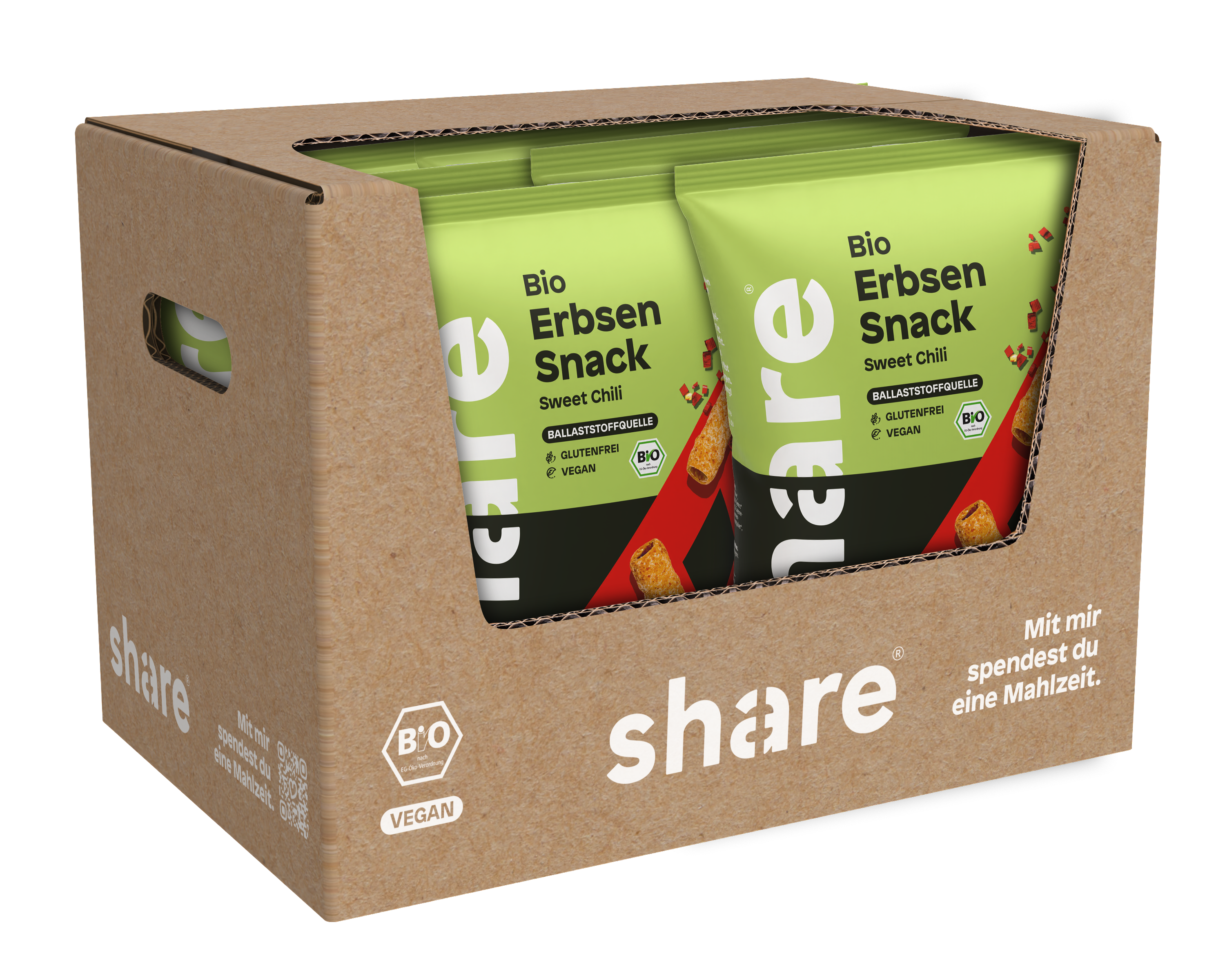 Bio Erbsen Snack Sweet Chili