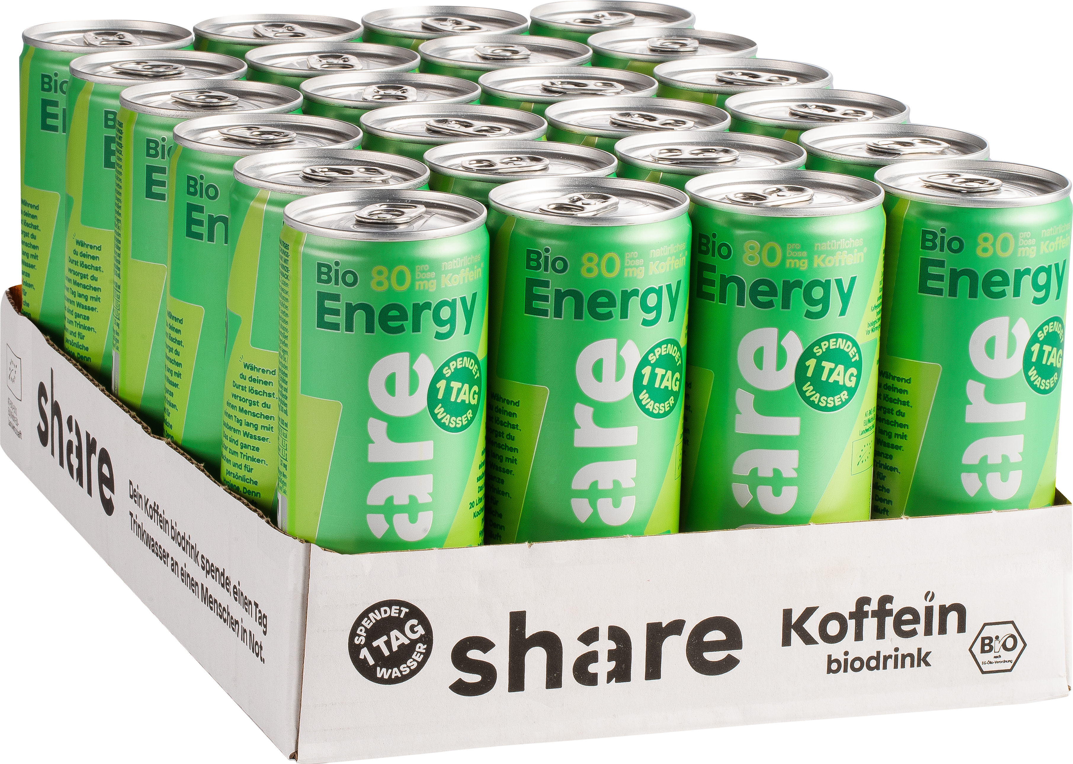 Organic Energy Lime Mint & Cucumber in aluminum can – disposable