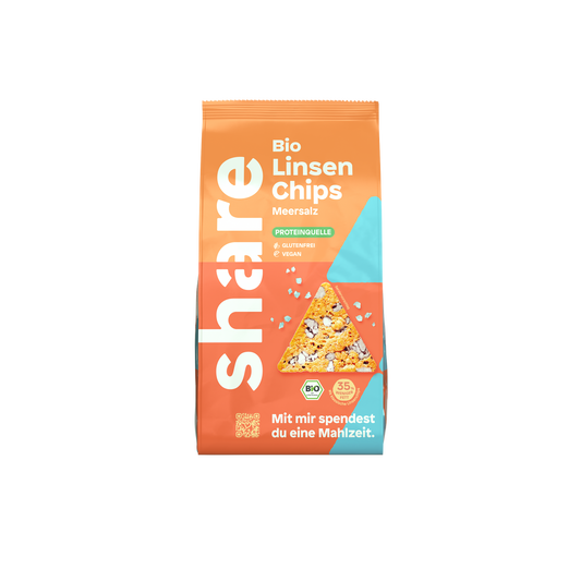 Organic Lentil Chips Sea Salt