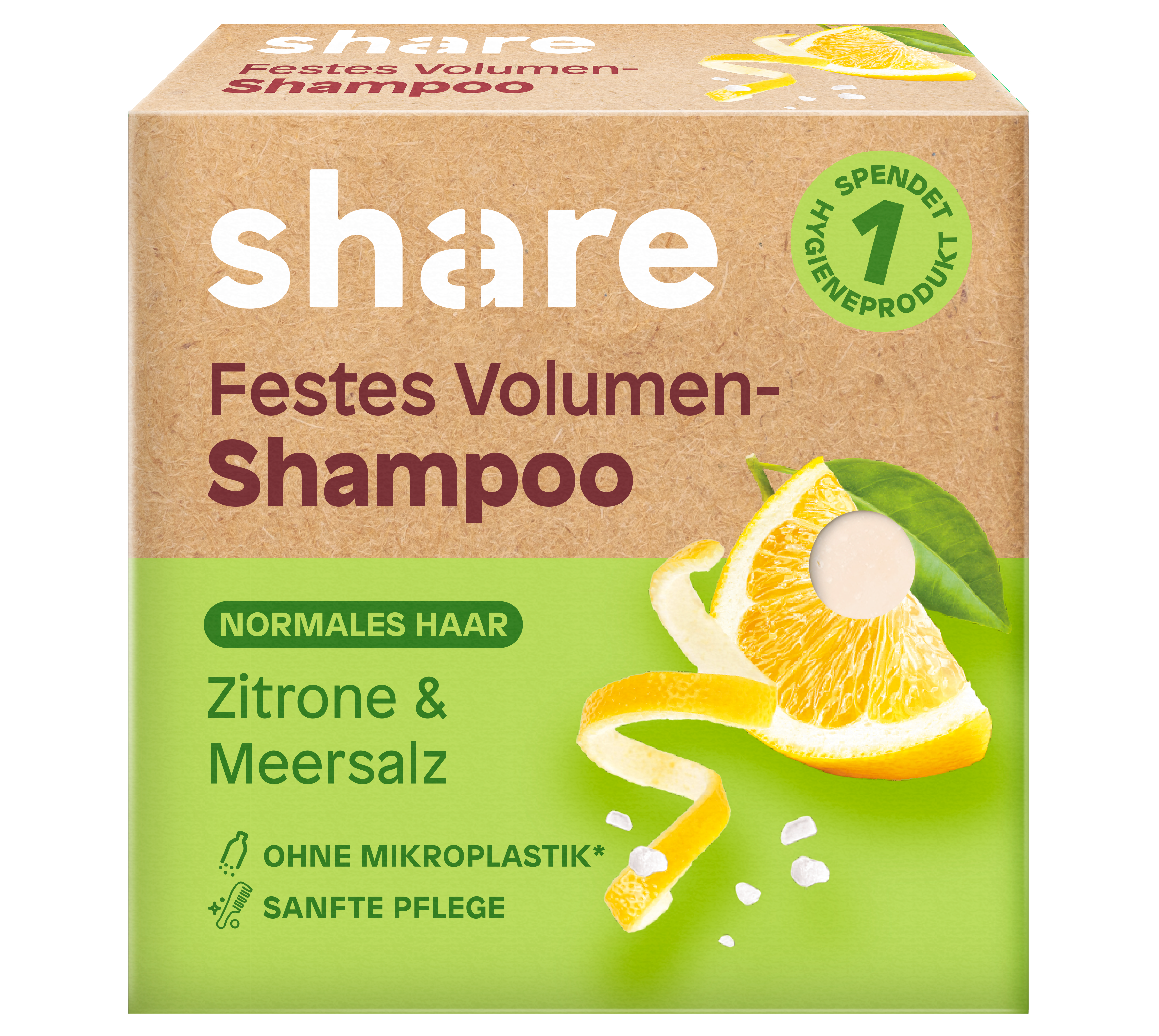 Festes Shampoo Zitrone & Meersalz