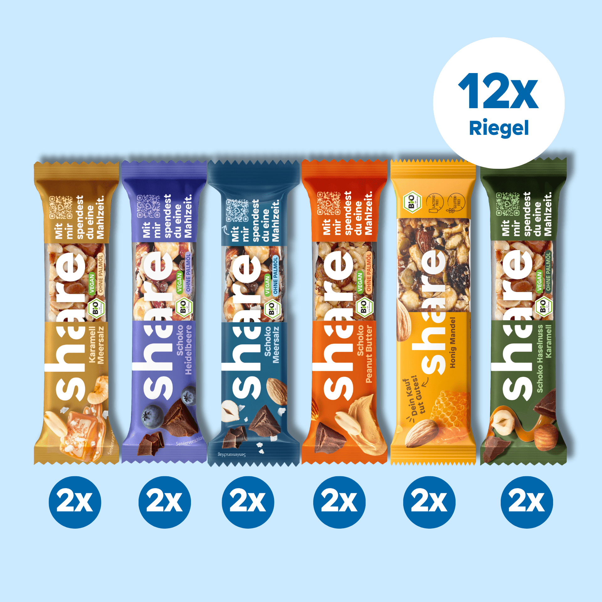 share Bio Riegel Probierpaket