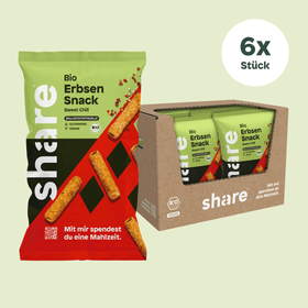 Bio Erbsen Snack Sweet Chili