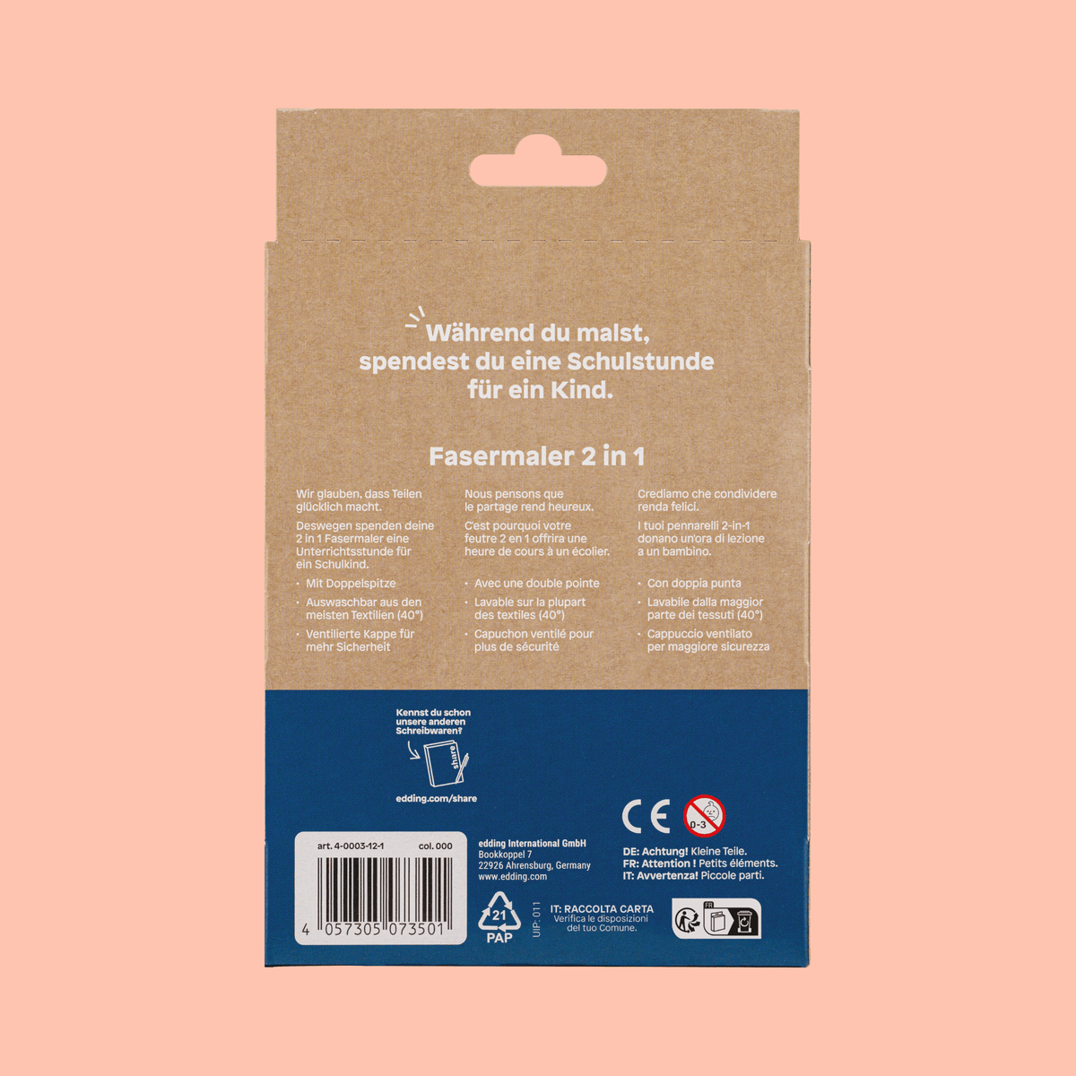 share Filzstifte Fasermaler 2in1 sortiert basic 12er-Pack 12er-Pack