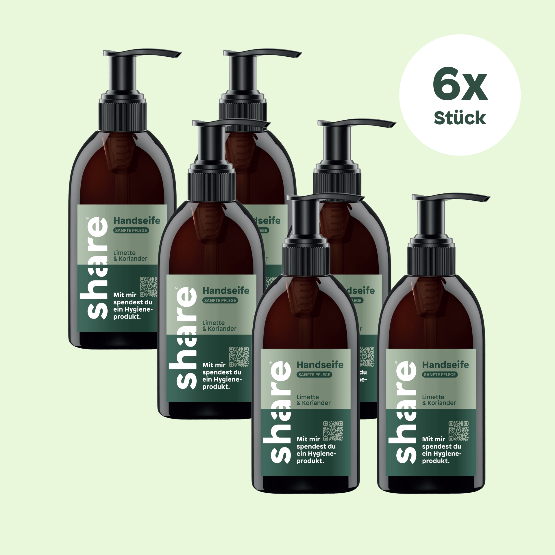 share Flüssigseife Flüssigseife Limette & Koriander 6x250ml