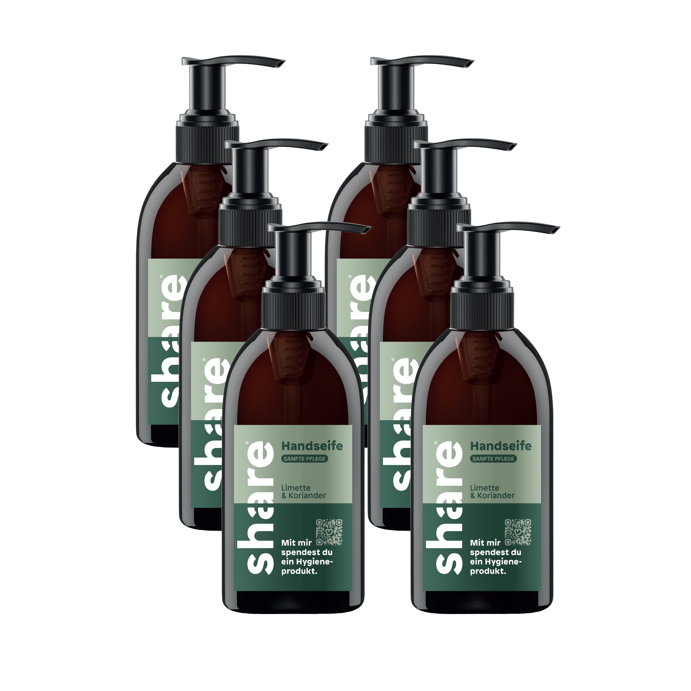 share Flüssigseife Flüssigseife Limette & Koriander 6x250ml