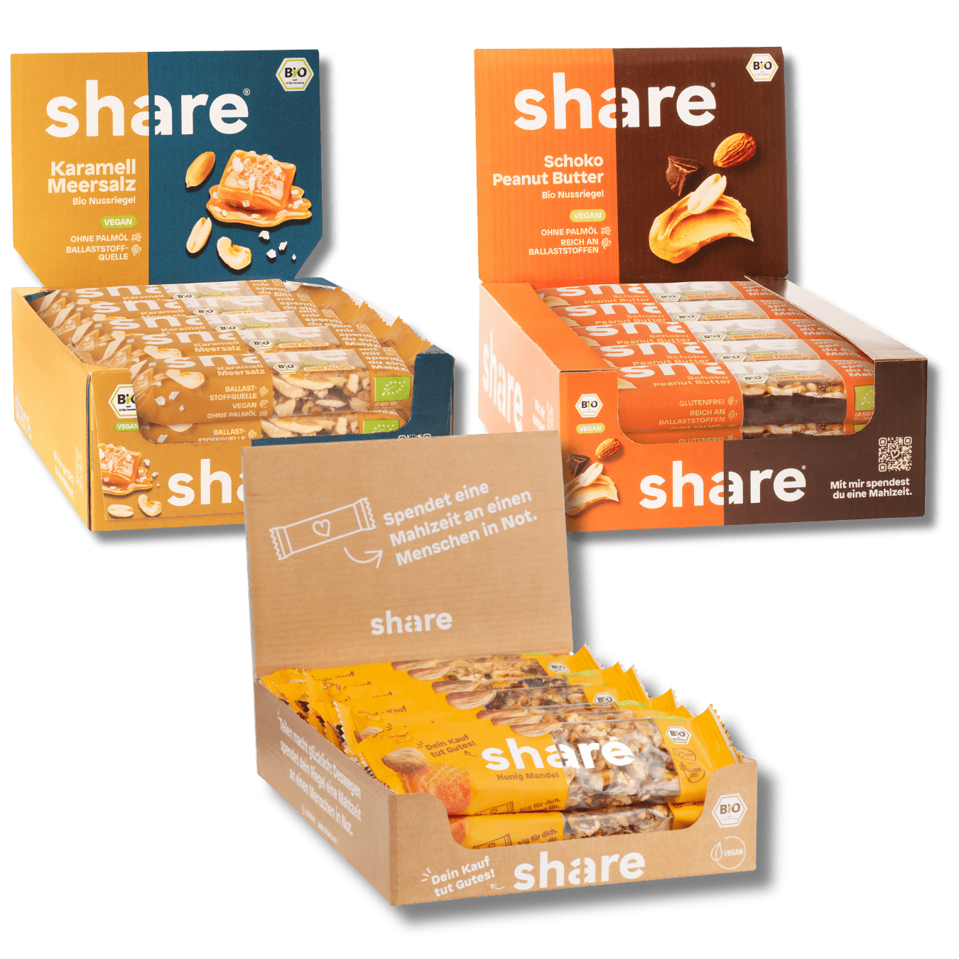 share GmbH Glutenfreie Bio Nussriegel Sparpaket