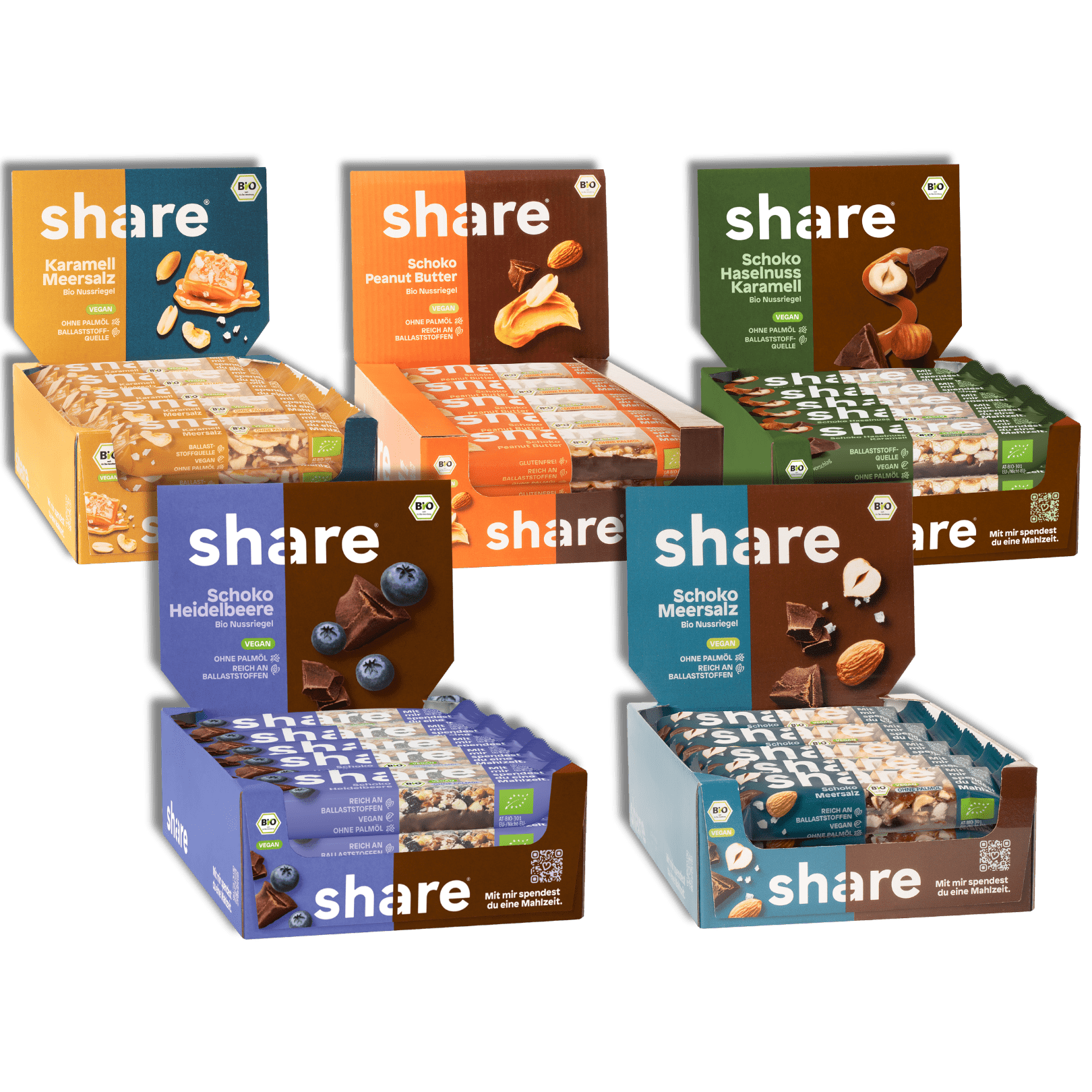 share GmbH Vegane Bio Nussriegel Sparpaket