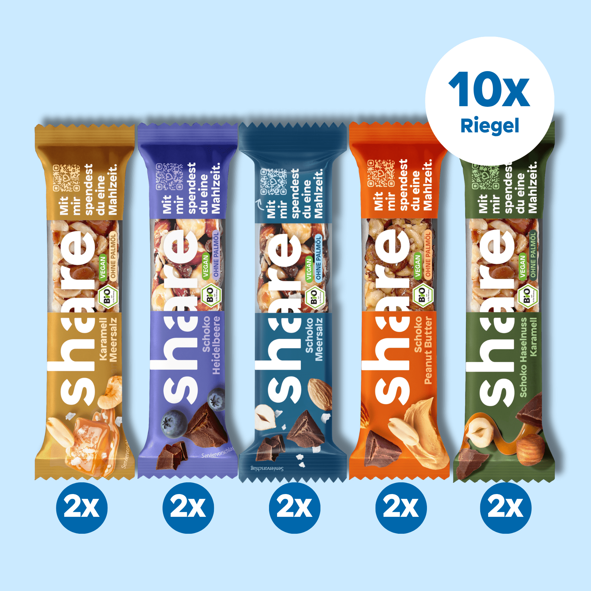 share GmbH Vegane Riegel Probierpaket