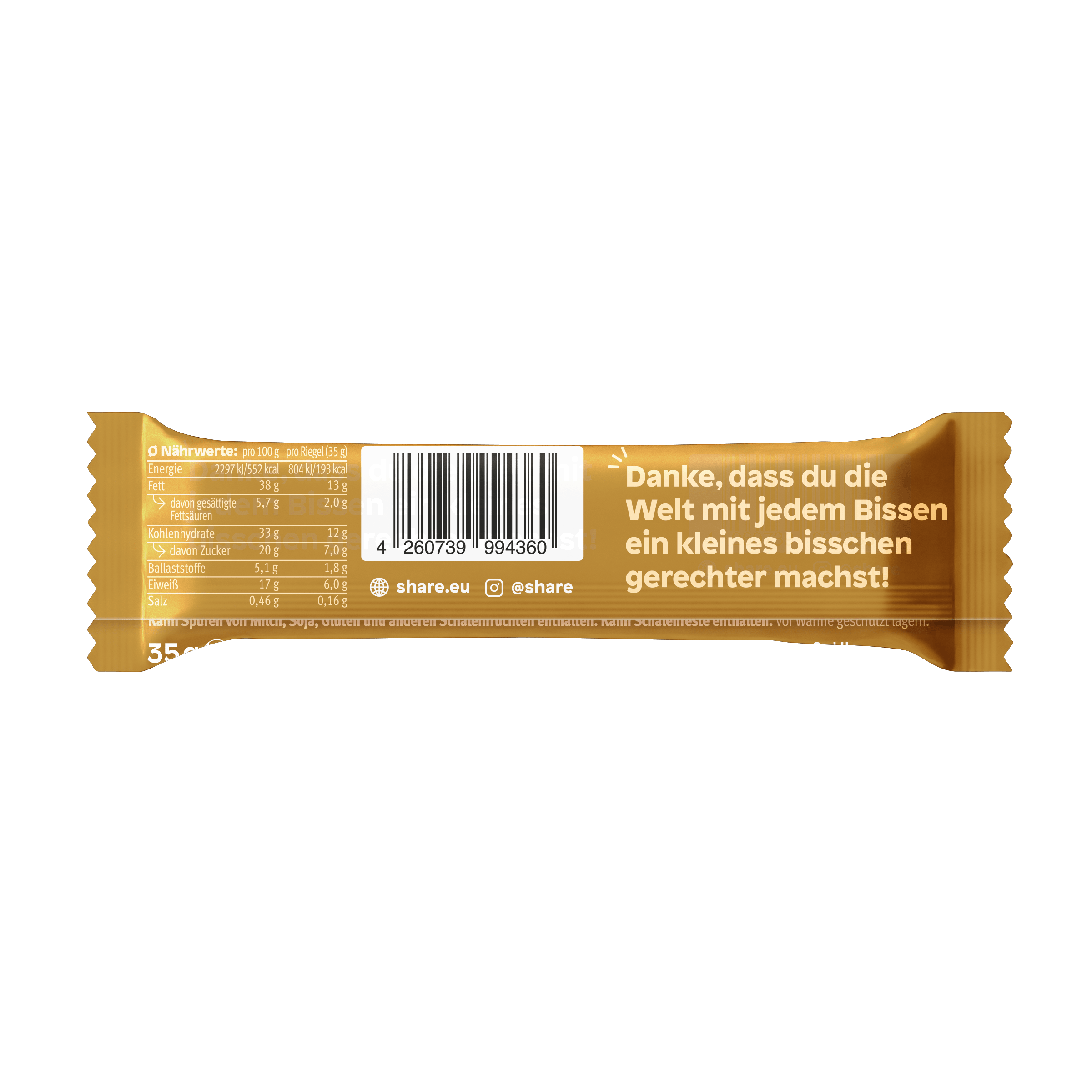 share Nussriegel Bio Nussriegel Karamell Meersalz 15x35g