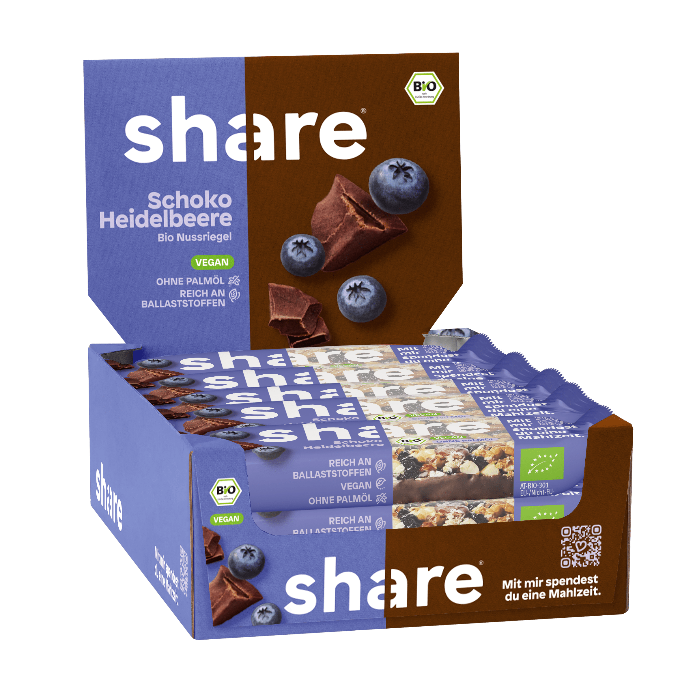 Organic Chocolate & Blueberry Nut Bar