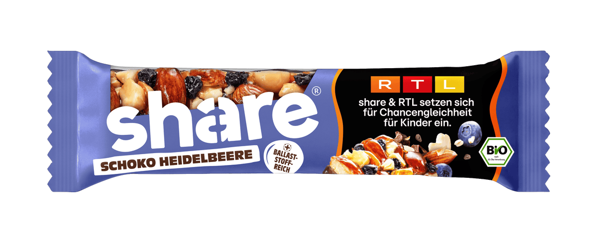 share Nussriegel Bio Nussriegel Schoko & Heidelbeere 15x35g