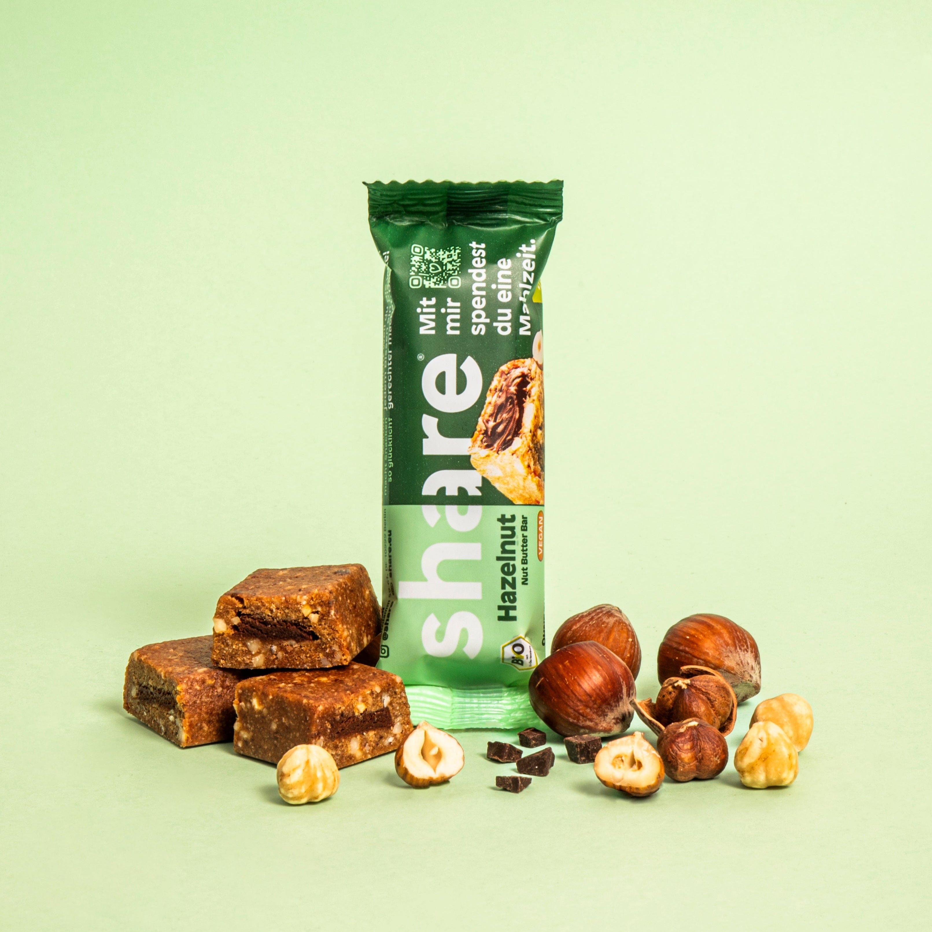 share Nussriegel Bio Nut Butter Bar Hazelnut 15x50g