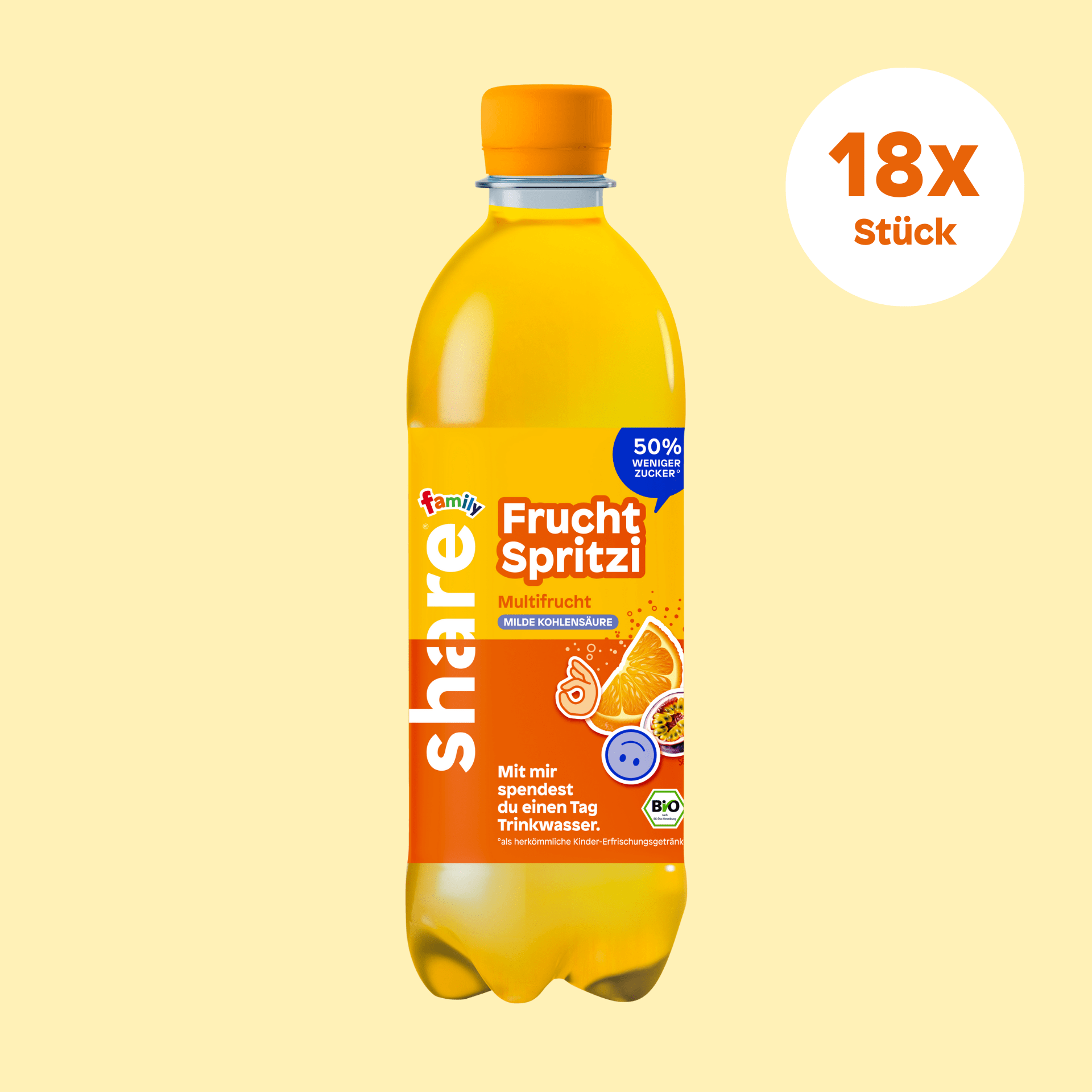 share Saftgetränke Family Bio Frucht Spritzi Multifrucht 18x500ml