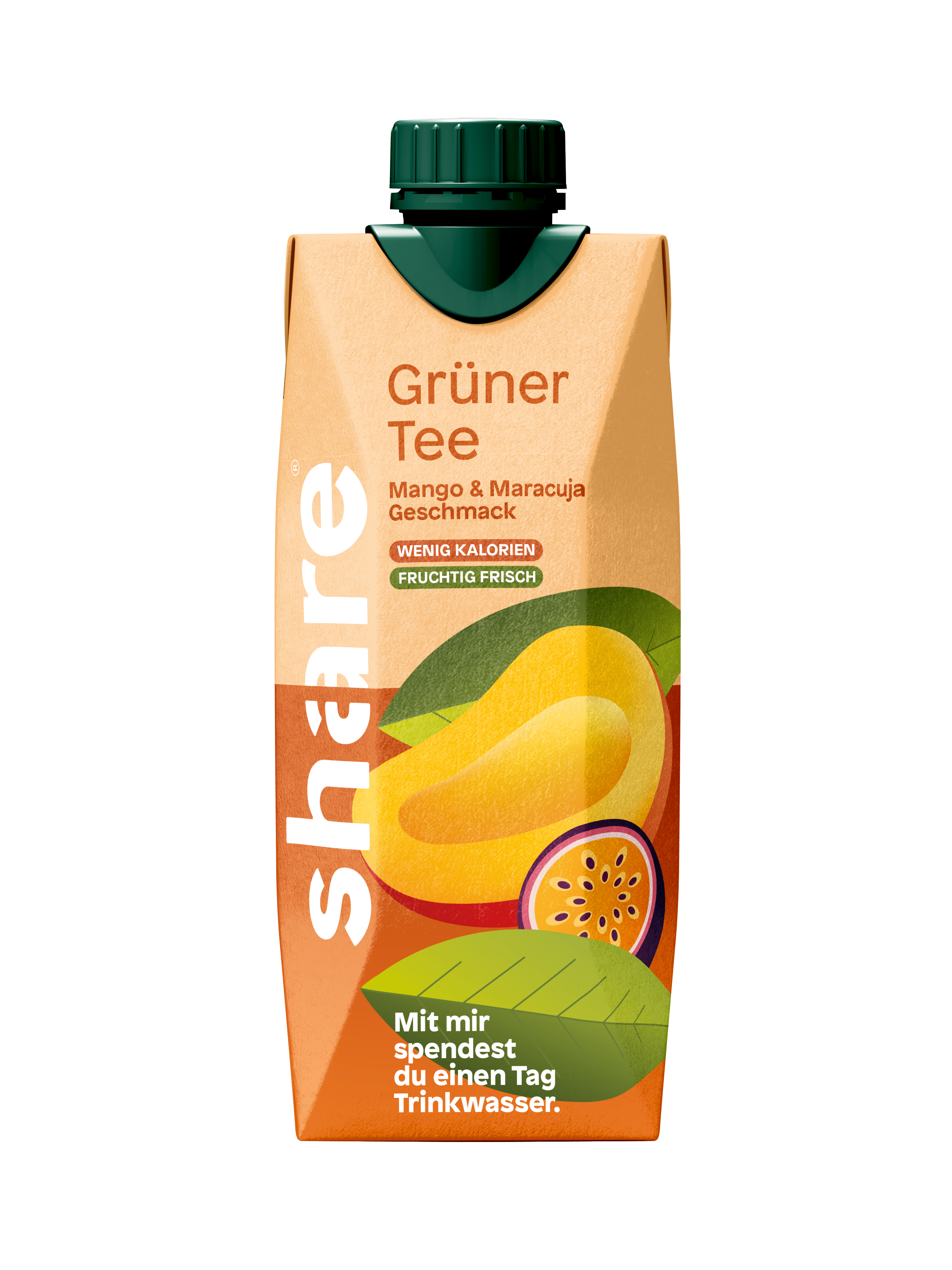 share Teegetränk Bio Teegetränk Grüntee Mango-Maracuja 12x0,5L