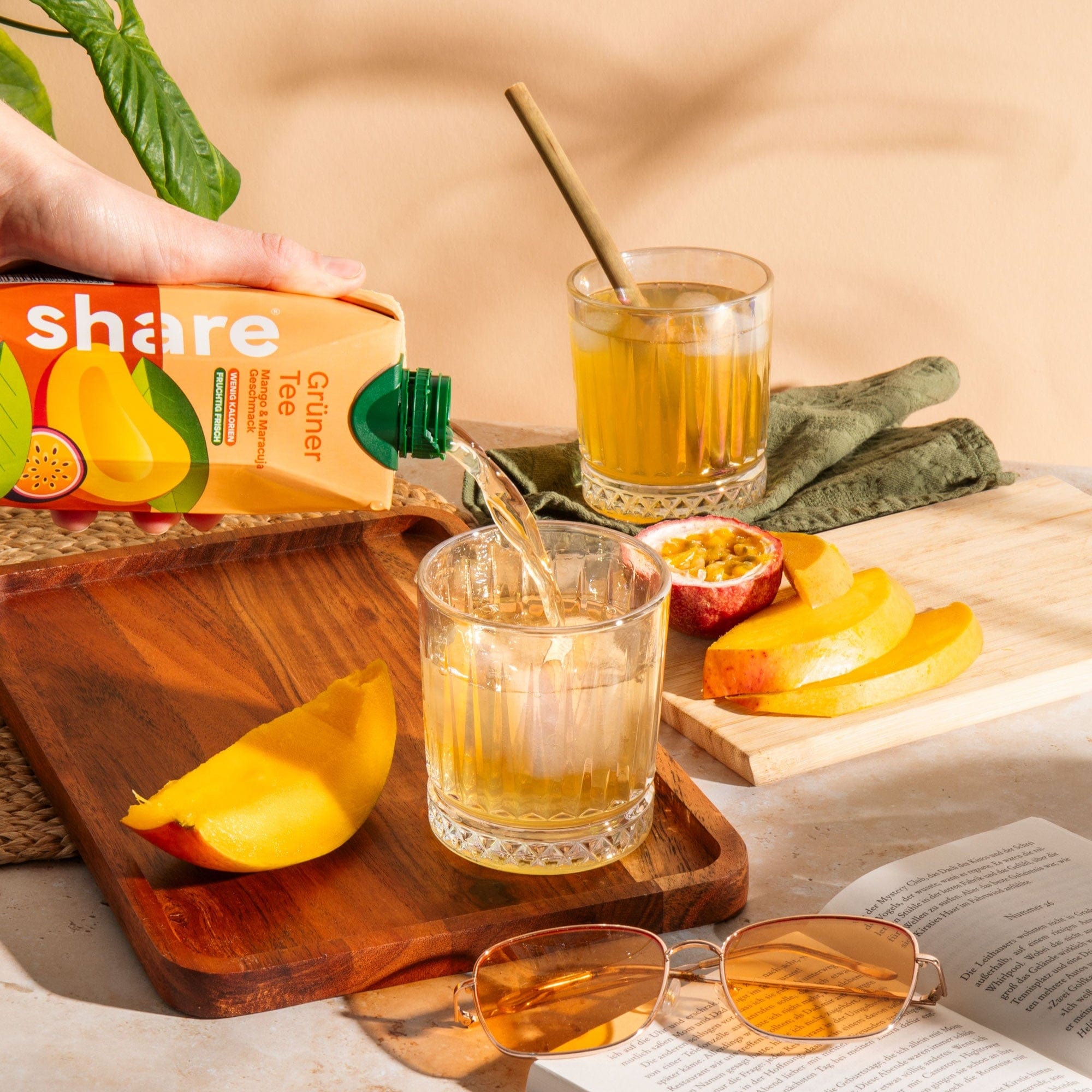 share Teegetränk Bio Teegetränk Grüntee Mango-Maracuja 12x0,5L