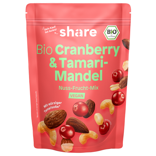 Bio Nuss-Frucht-Mischung Cranberry & Tamari-Mandel