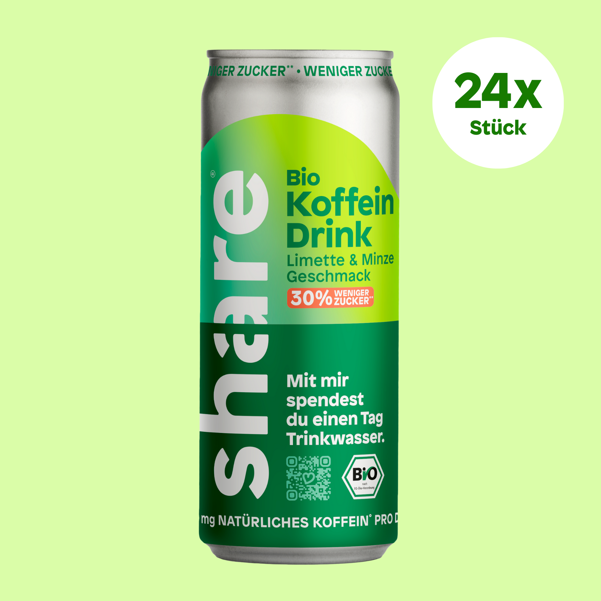 Bio Koffein Drink Limette Minze
